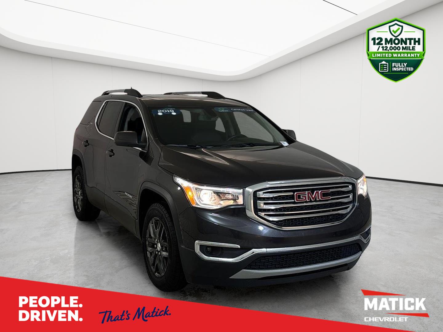 Gray (Iridium Metallic) 2019 GMC Acadia SUV / Crossover Front-Wheel Drive 6-Speed Automatic