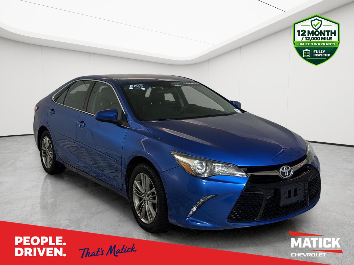 Blue Streak Metallic 2017 Toyota Camry Sedan Front-Wheel Drive Automatic