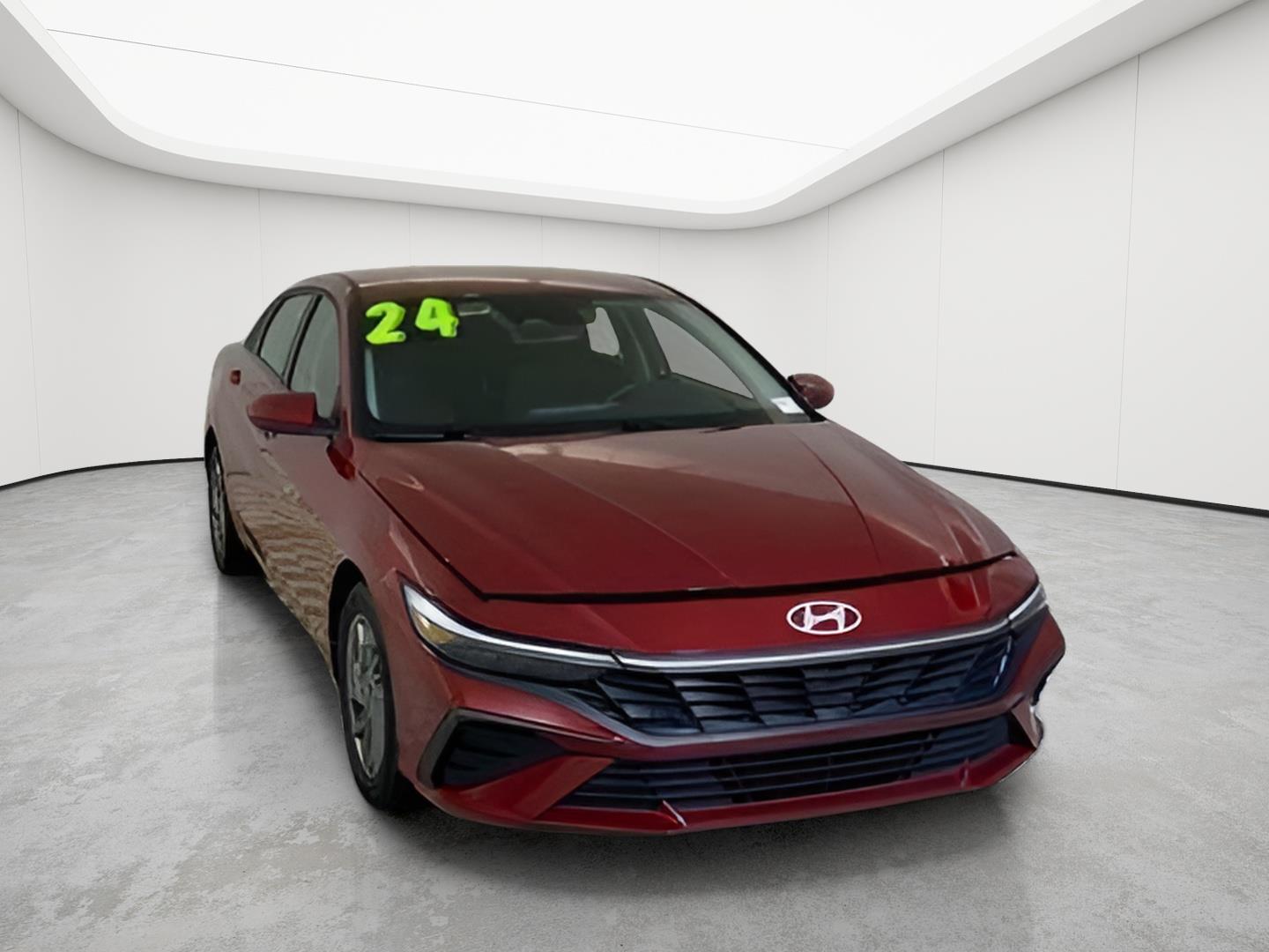 Ultimate Red 2024 Hyundai Elantra Sedan Front-Wheel Drive Continuously Variable Transmission