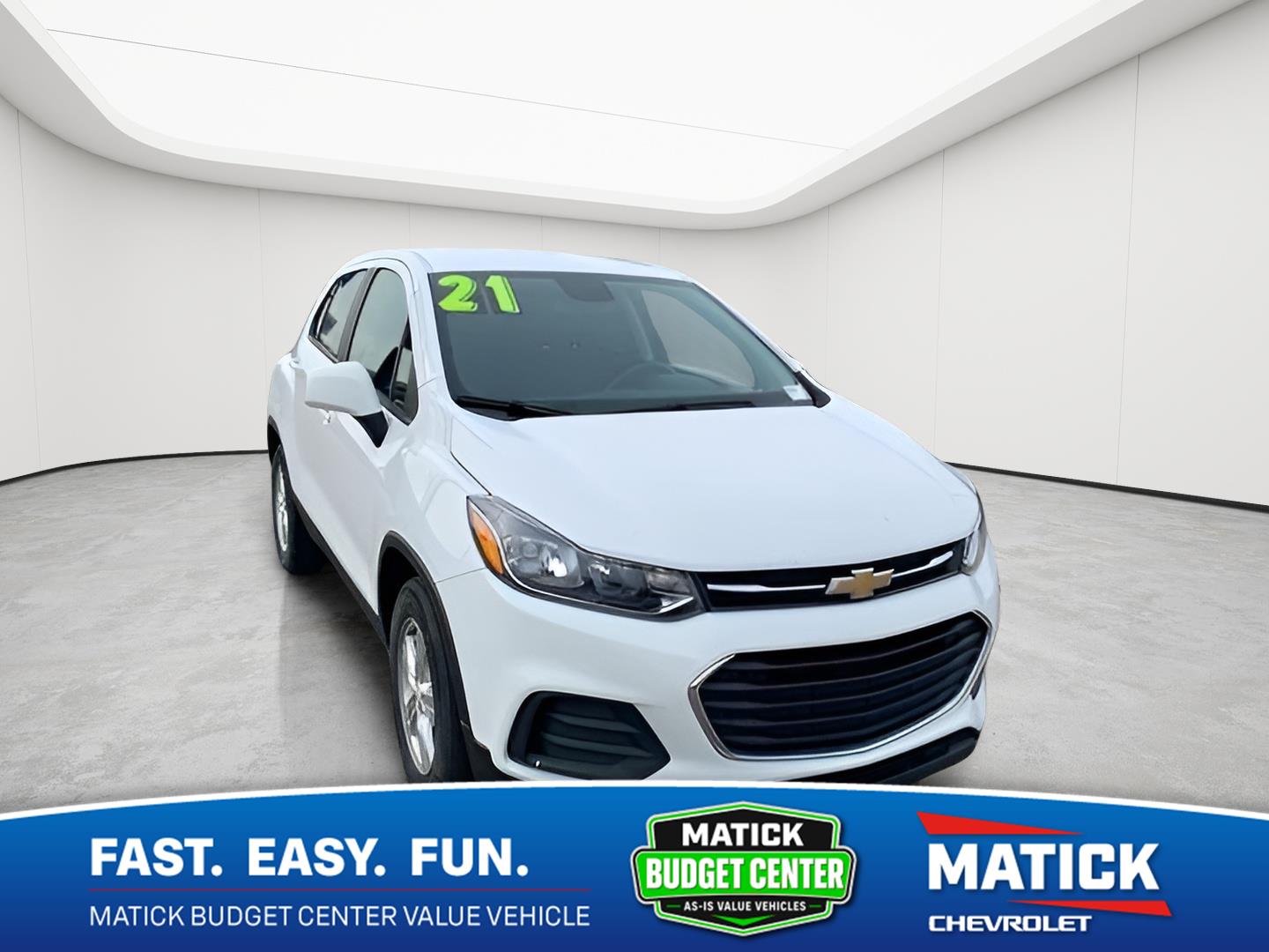 Summit White 2021 Chevrolet Trax SUV / Crossover Front-Wheel Drive 6-Speed Automatic