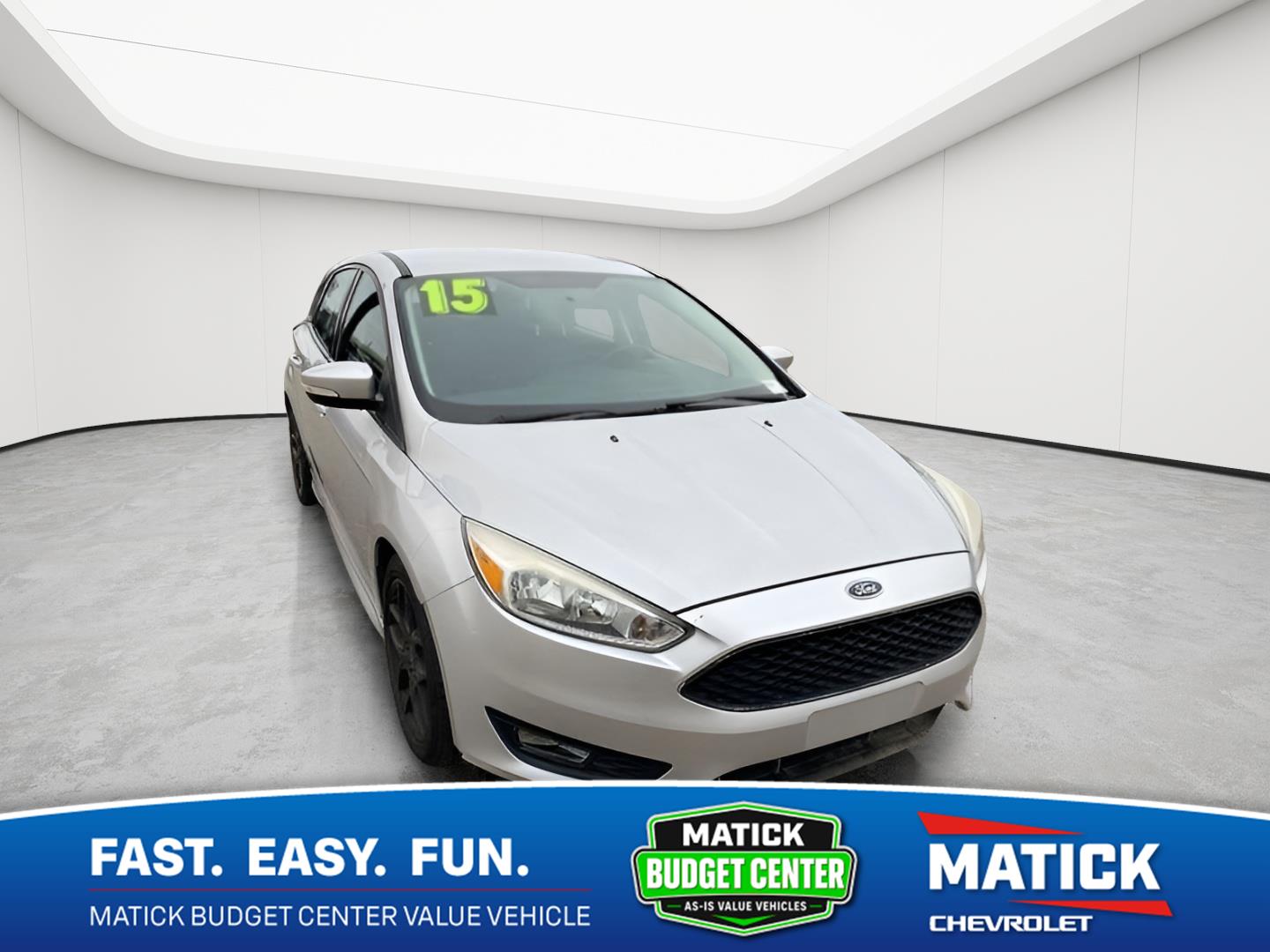 Ingot Silver 2015 Ford Focus Hatchback Front-Wheel Drive 6-Speed Automatic
