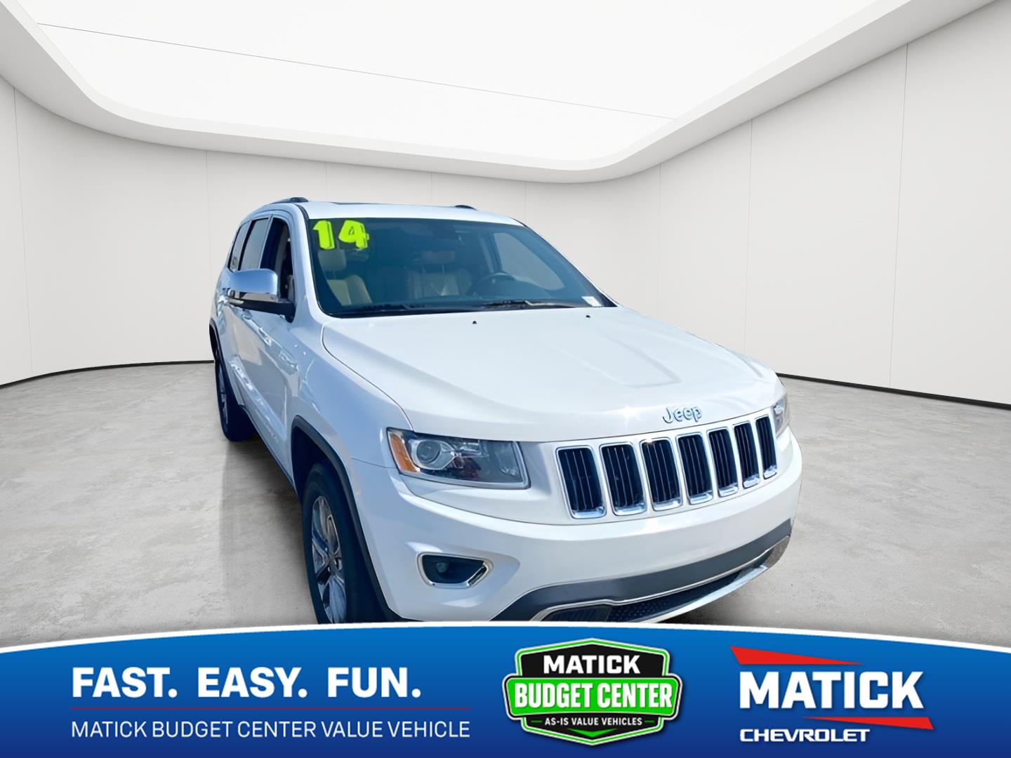Bright White Clearcoat 2014 Jeep Grand Cherokee SUV / Crossover Four-Wheel Drive 8-Speed Automatic