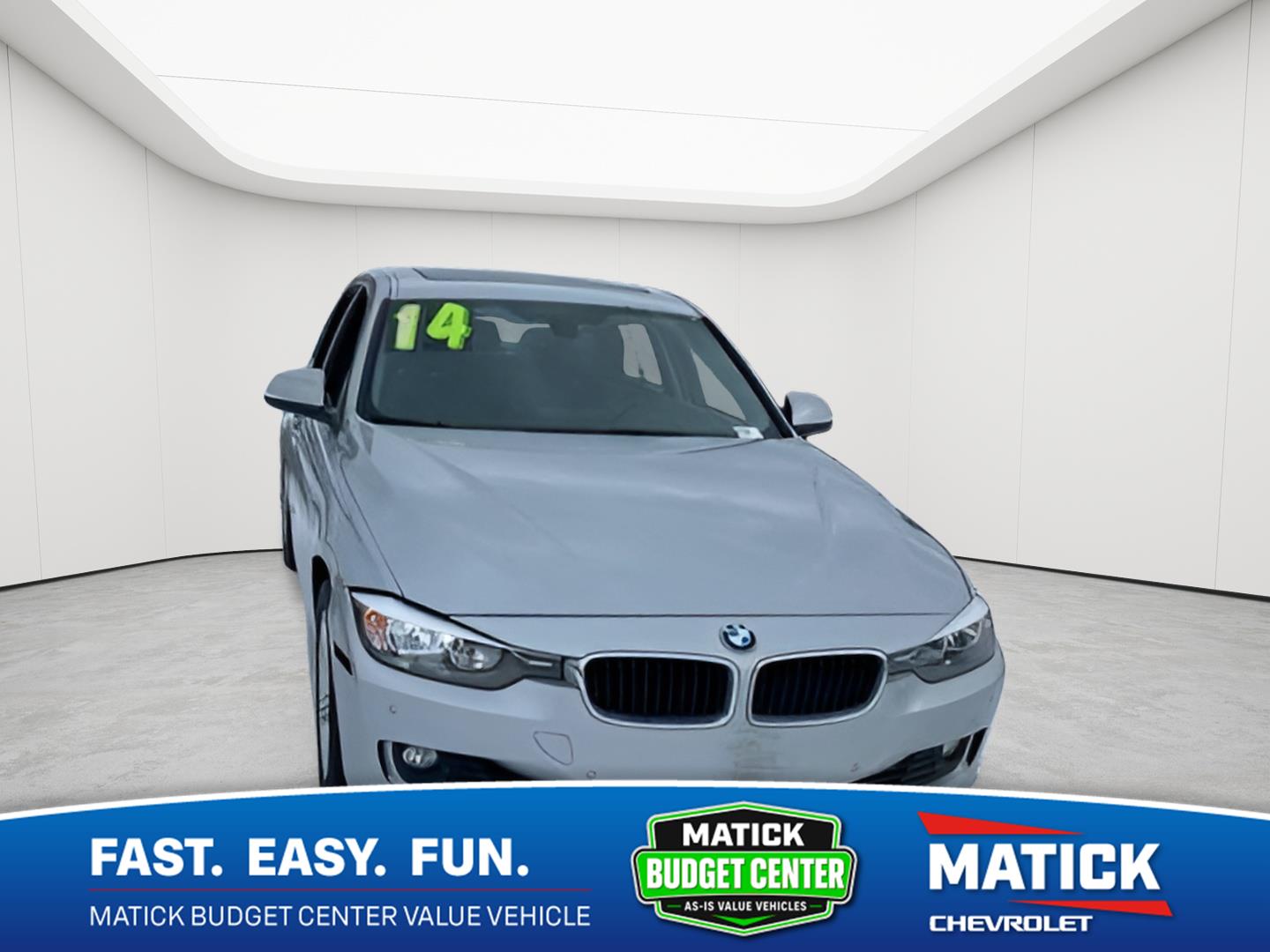 Glacier Silver Metallic 2014 BMW 3 Series Sedan All-Wheel Drive 8-Speed Automatic