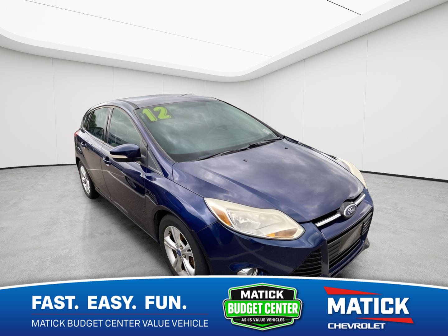 Kona Blue Metallic 2012 Ford Focus Hatchback Front-Wheel Drive 6-Speed Automatic