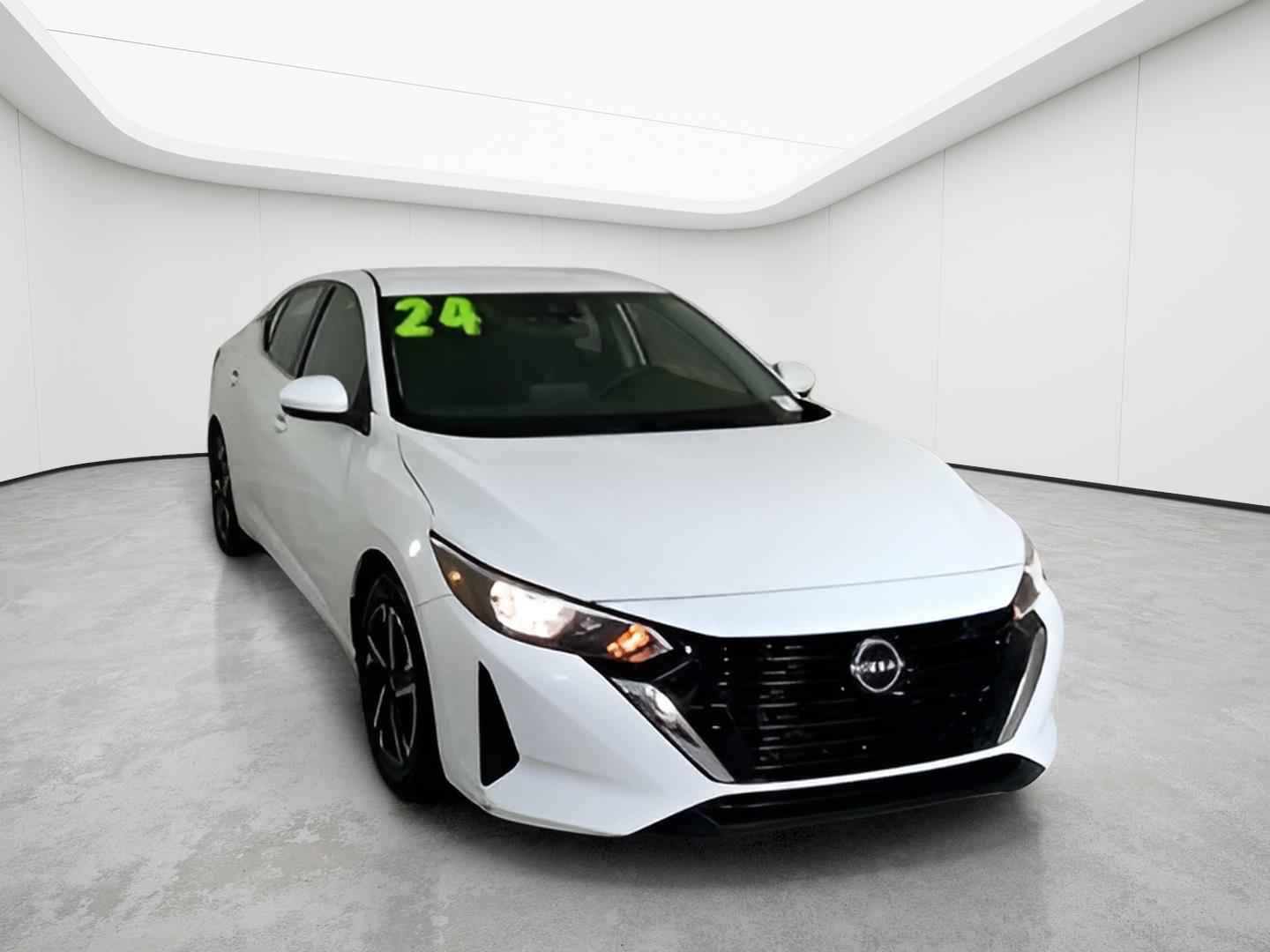 White (Fresh Powder) 2024 Nissan Sentra Sedan Front-Wheel Drive Continuously Variable Transmission