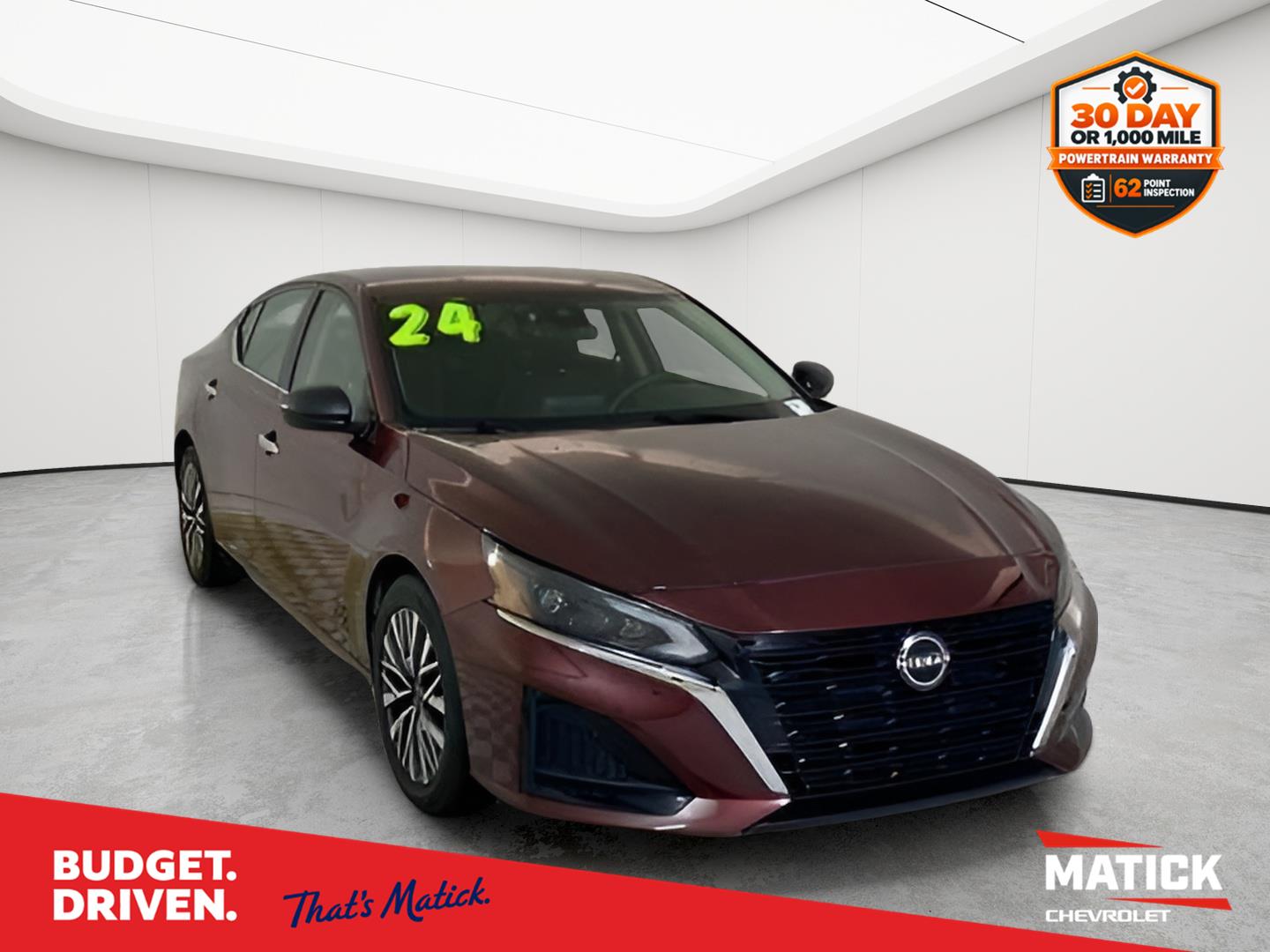 Garnet Pearl Metallic 2024 Nissan Altima Sedan Front-Wheel Drive Continuously Variable Transmission