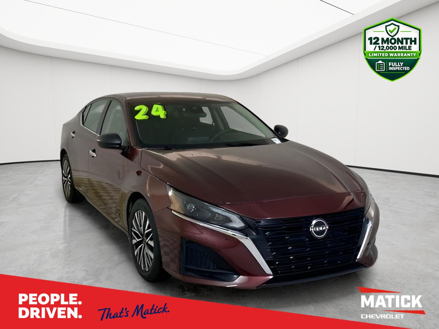 Garnet Pearl Metallic 2024 Nissan Altima Sedan Front-Wheel Drive Continuously Variable Transmission