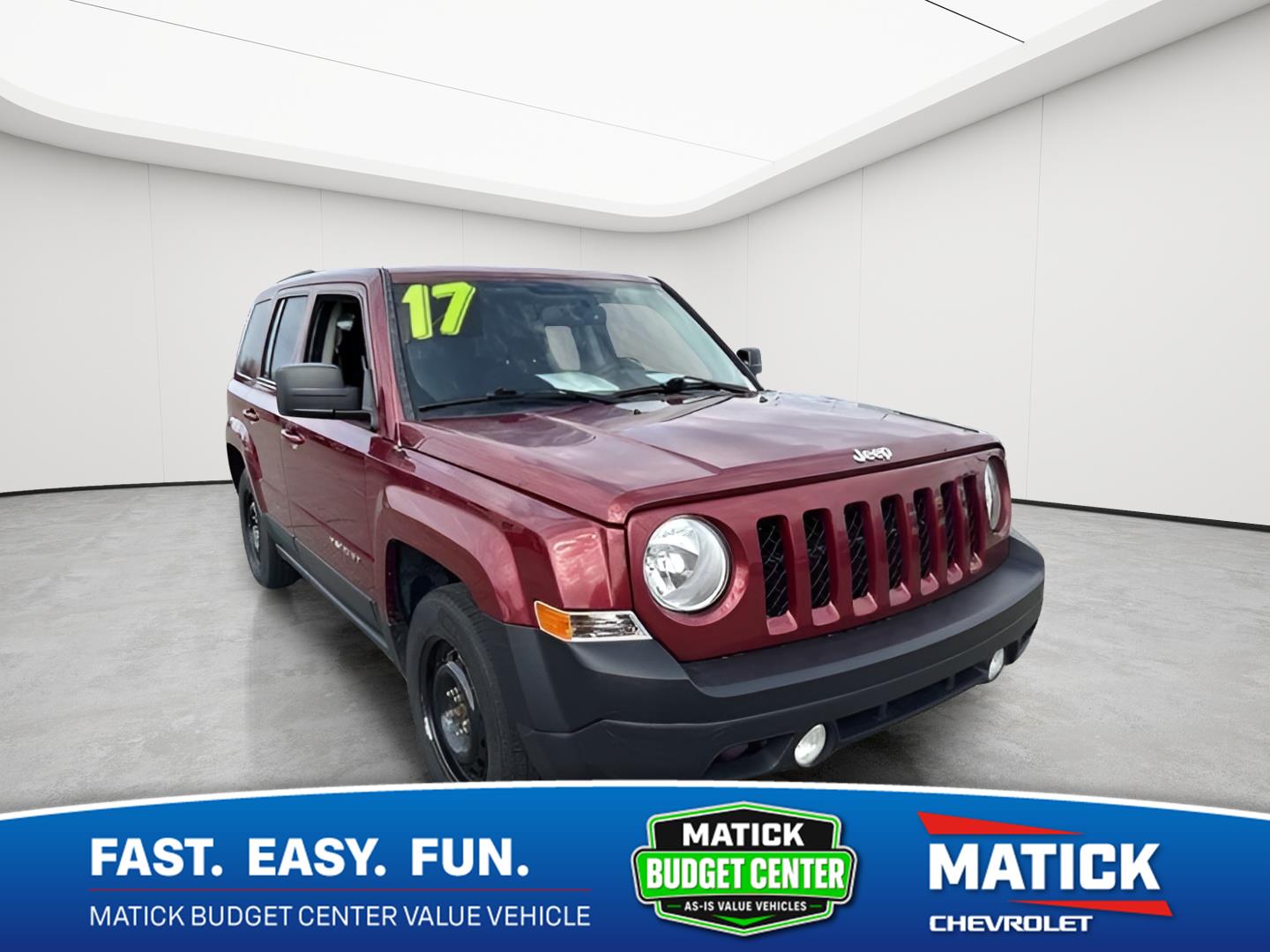 Deep Cherry Red Crystal Pearlcoat 2017 Jeep Patriot SUV / Crossover Front-Wheel Drive 6-Speed Automatic