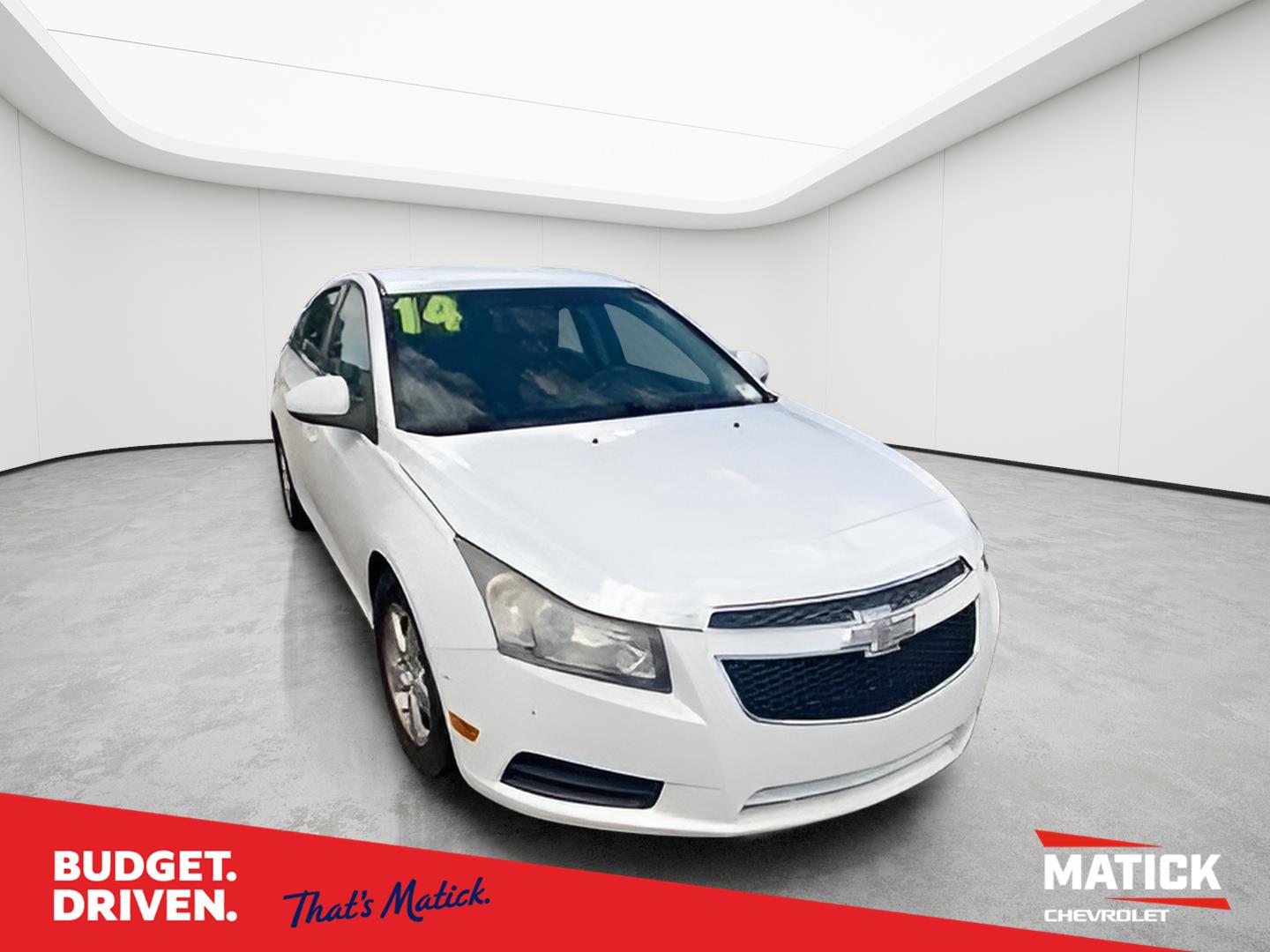 Summit White 2014 Chevrolet Cruze Sedan Front-Wheel Drive 6-Speed Automatic Overdrive