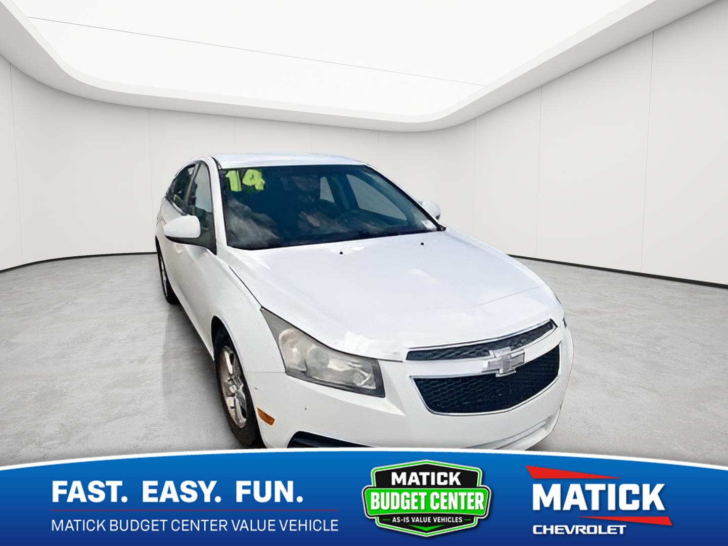Summit White 2014 Chevrolet Cruze Sedan Front-Wheel Drive 6-Speed Automatic Overdrive