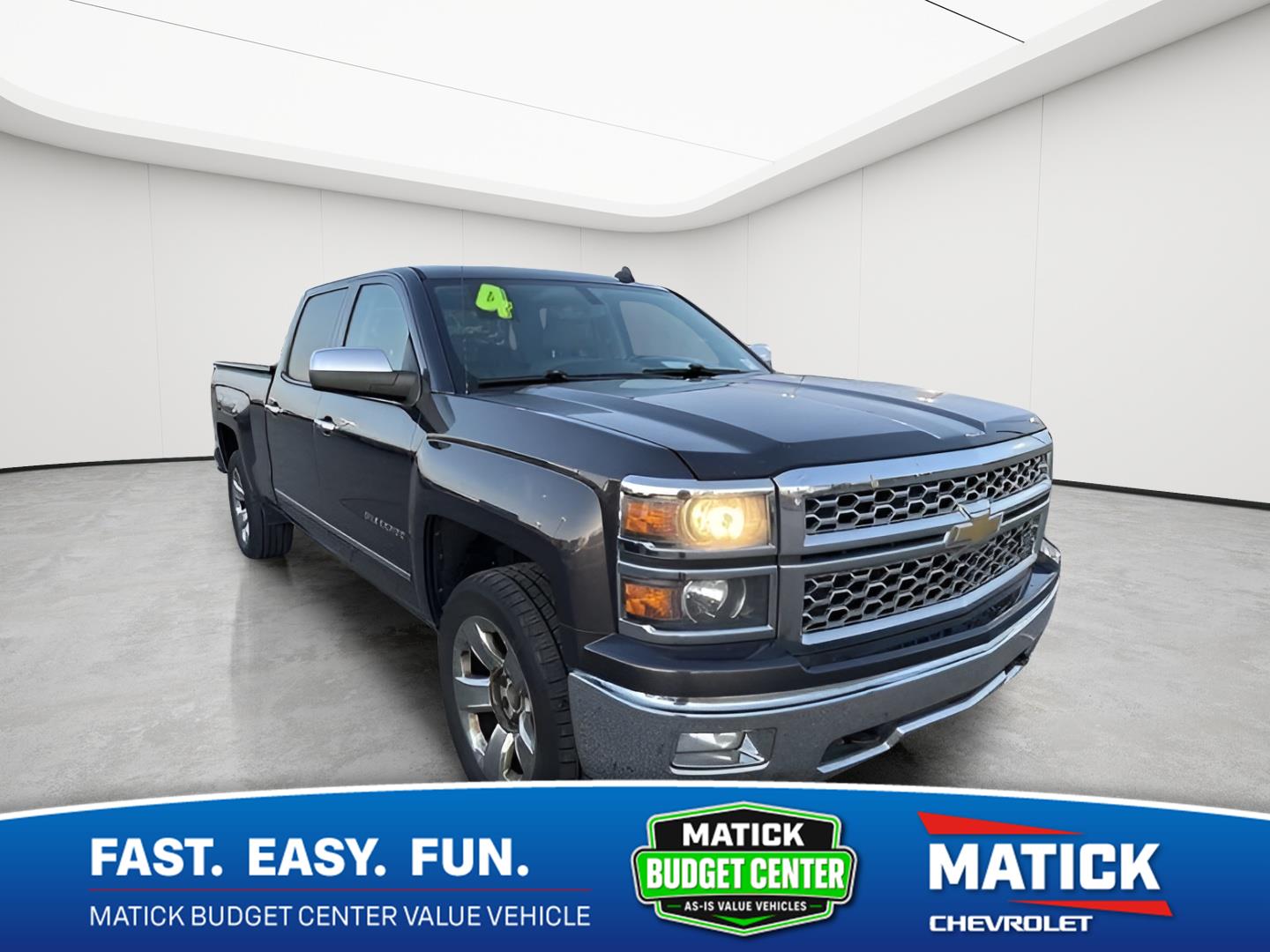 Gray (Tungsten Metallic) 2014 Chevrolet Silverado 1500 Pickup Truck Four-Wheel Drive 6-Speed Automatic
