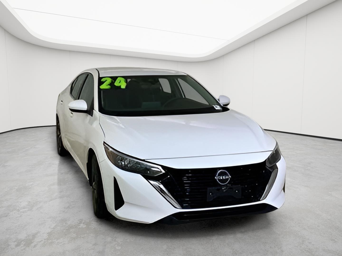 White (Fresh Powder) 2024 Nissan Sentra Sedan Front-Wheel Drive Continuously Variable Transmission