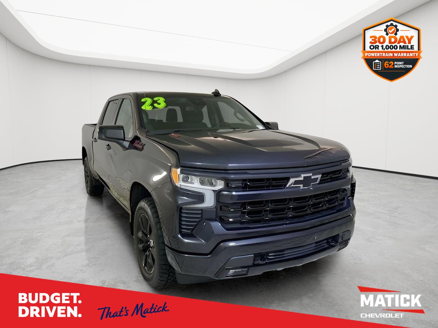 Dark Ash Metallic 2023 Chevrolet Silverado 1500 Pickup Truck Four-Wheel Drive Automatic