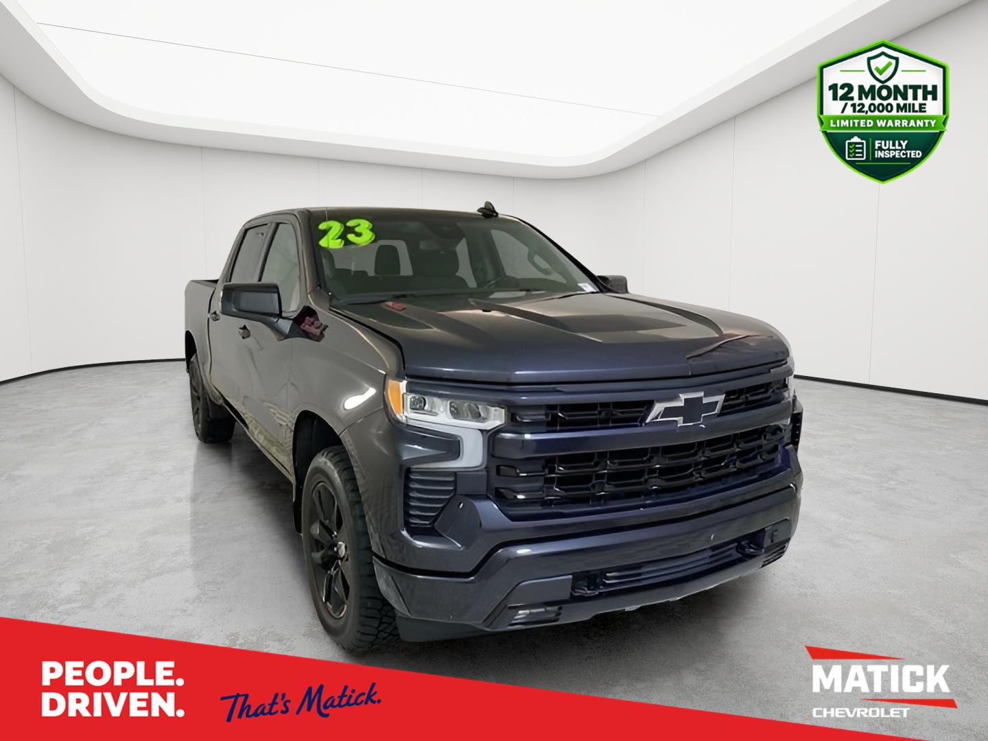 Dark Ash Metallic 2023 Chevrolet Silverado 1500 Pickup Truck Four-Wheel Drive Automatic