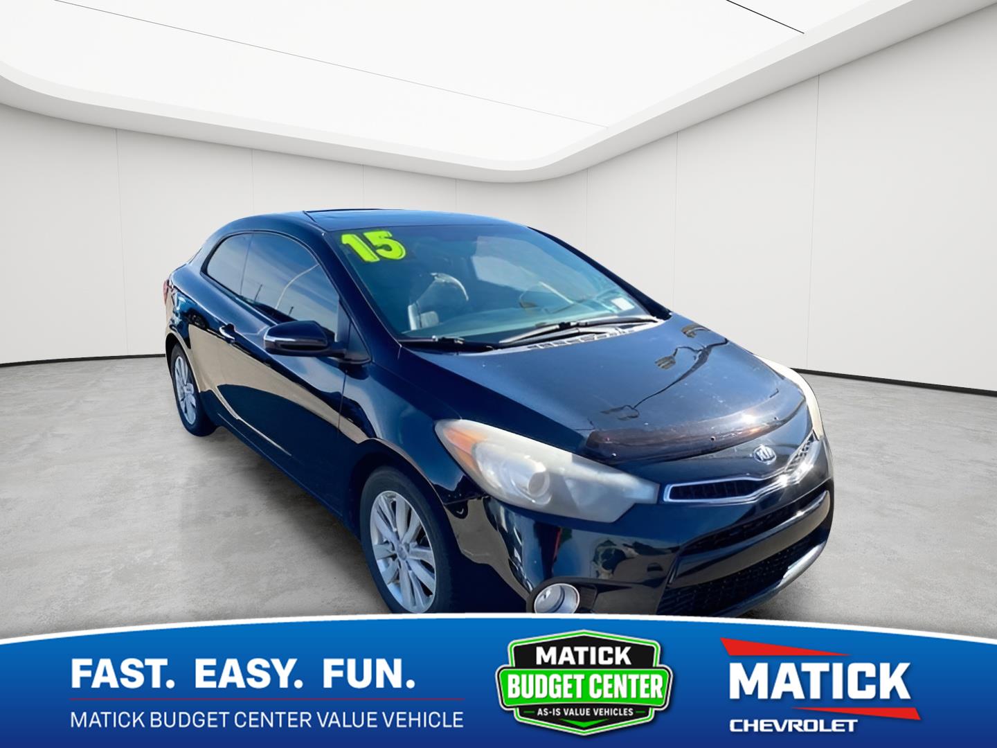 Aurora Black 2015 Kia Forte Koup Coupe Front-Wheel Drive 6-Speed Automatic