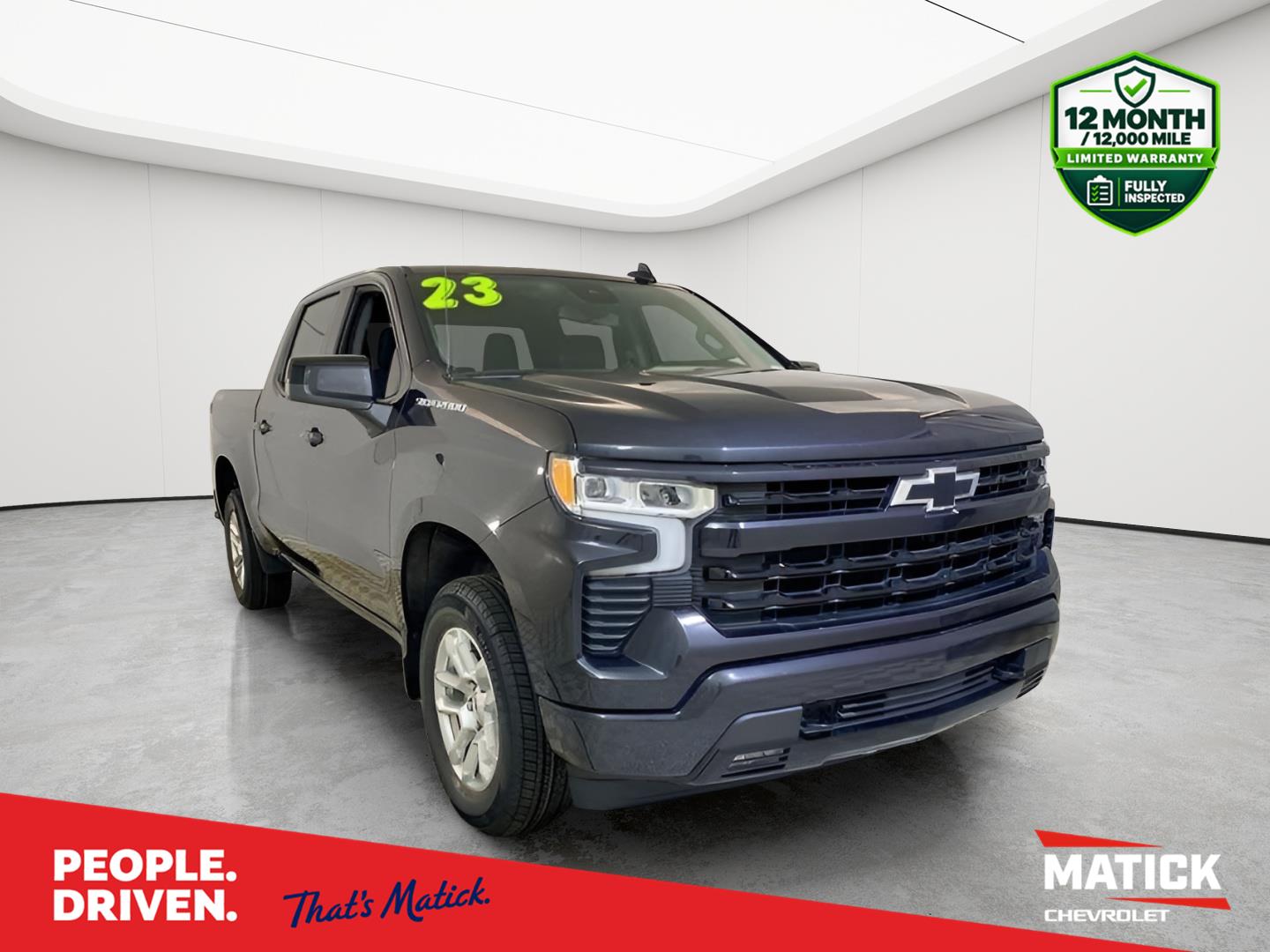 Dark Ash Metallic 2023 Chevrolet Silverado 1500 Pickup Truck Four-Wheel Drive Automatic