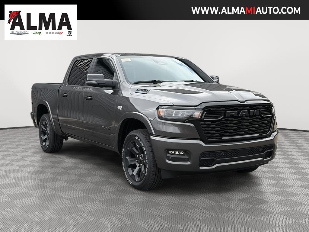 Gray (Granite Crystal Metallic Clearcoat) 2026 RAM 1500 Pickup Truck Four-Wheel Drive 8-Speed Automatic