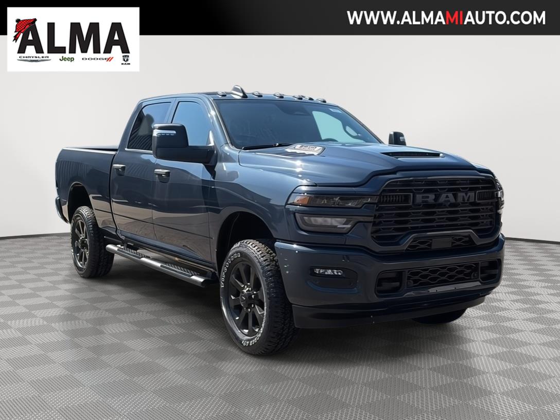 Forged Blue Metallic 2026 RAM 2500 Black Express Crew Cab 4WD Pickup Truck Four-Wheel Drive 8-Speed Automatic