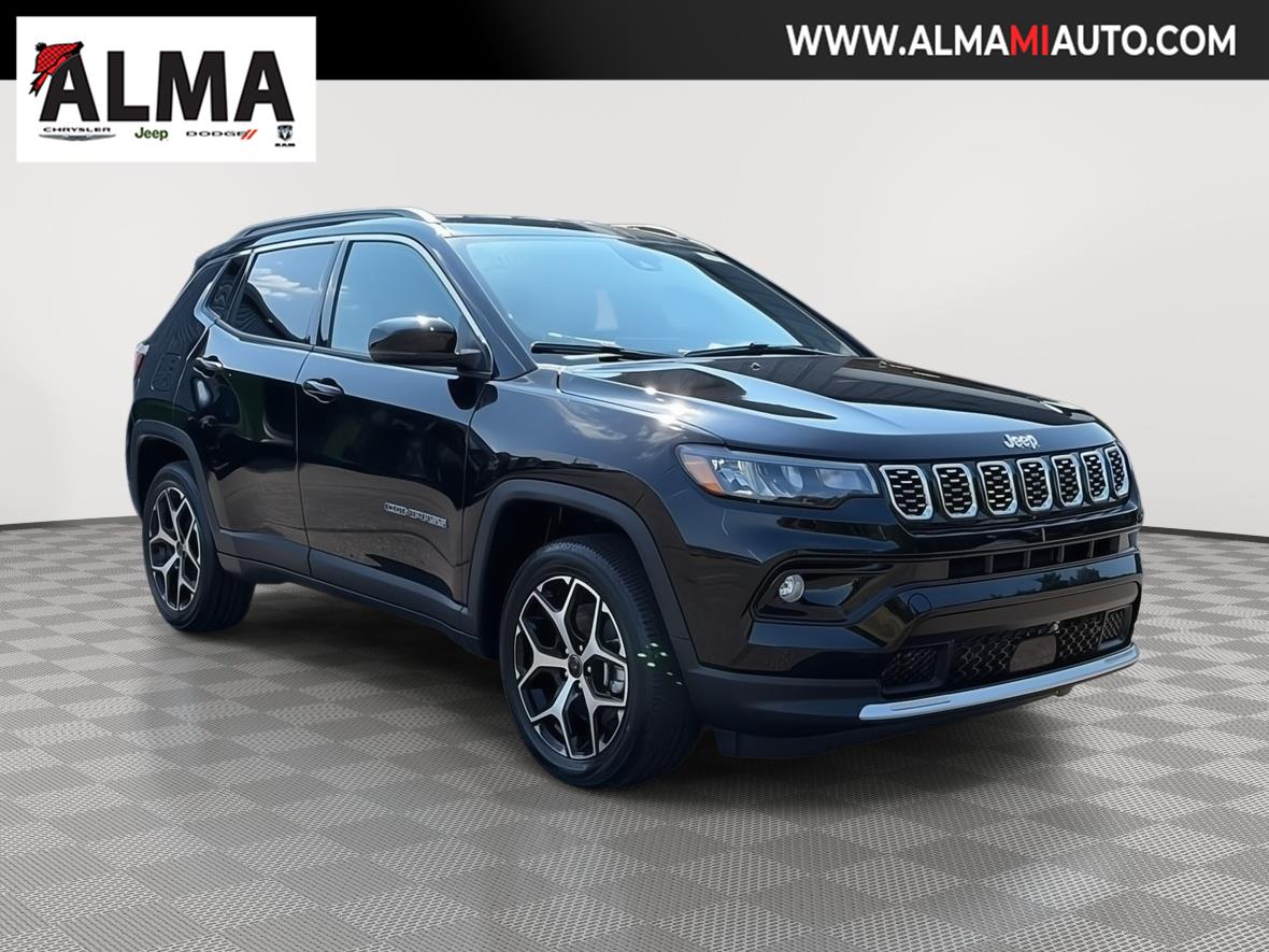 Diamond Black Crystal Pearlcoat 2026 Jeep Compass SUV / Crossover Four-Wheel Drive 8-Speed Automatic