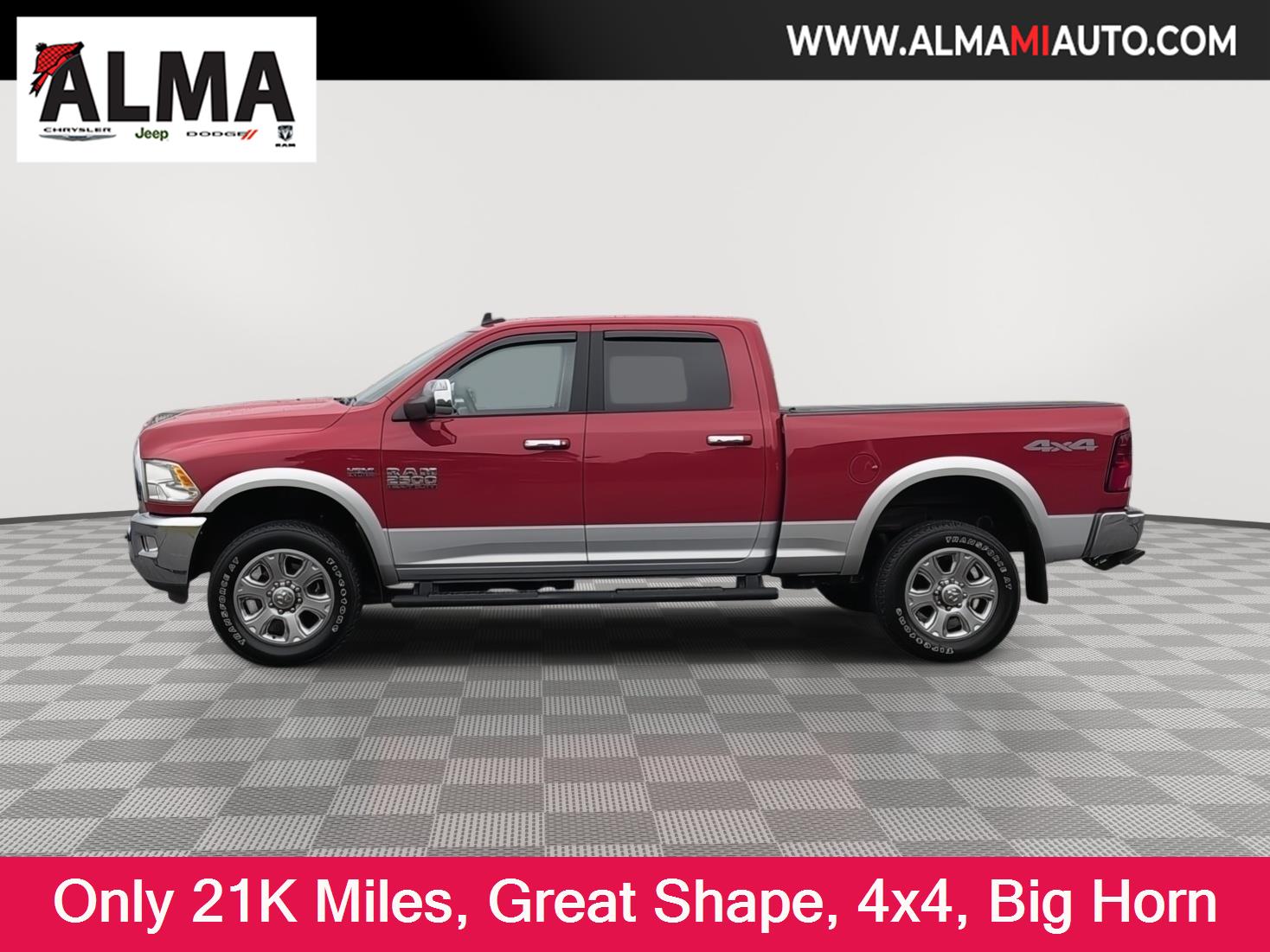 Bright Silver Metallic Clearcoat 2018 RAM 2500 Pickup Truck Four-Wheel Drive 6-Speed Automatic
