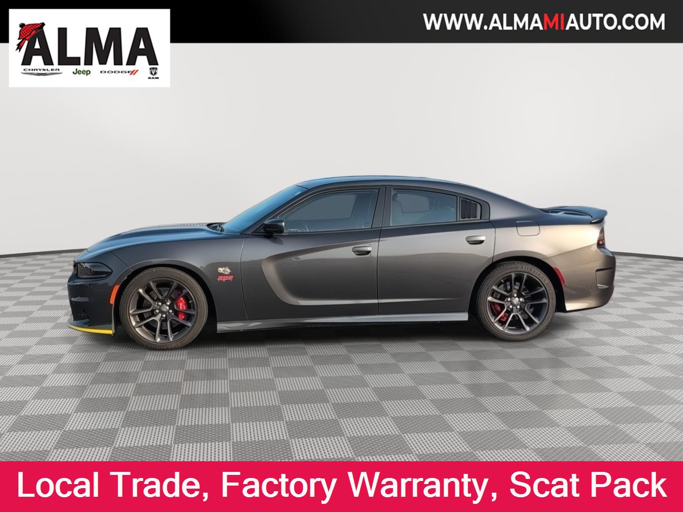 Gray (Granite Pearlcoat) 2022 Dodge Charger Sedan Rear-Wheel Drive 8-Speed Automatic