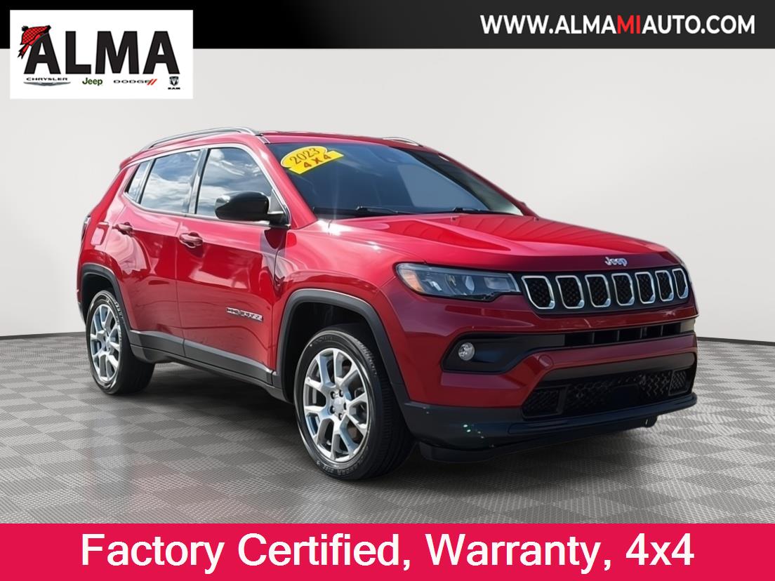 Redline Pearlcoat 2023 Jeep Compass SUV / Crossover Four-Wheel Drive 8-Speed Automatic