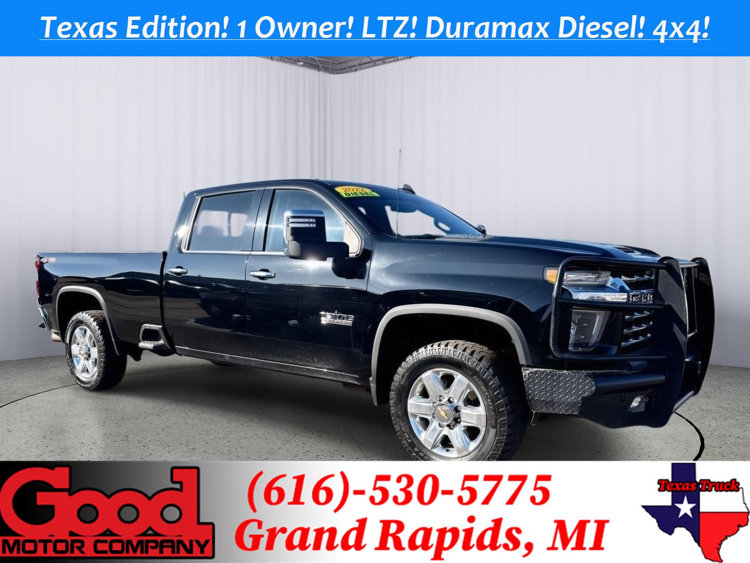 Black 2022 Chevrolet Silverado 2500HD Pickup Truck Four-Wheel Drive Automatic