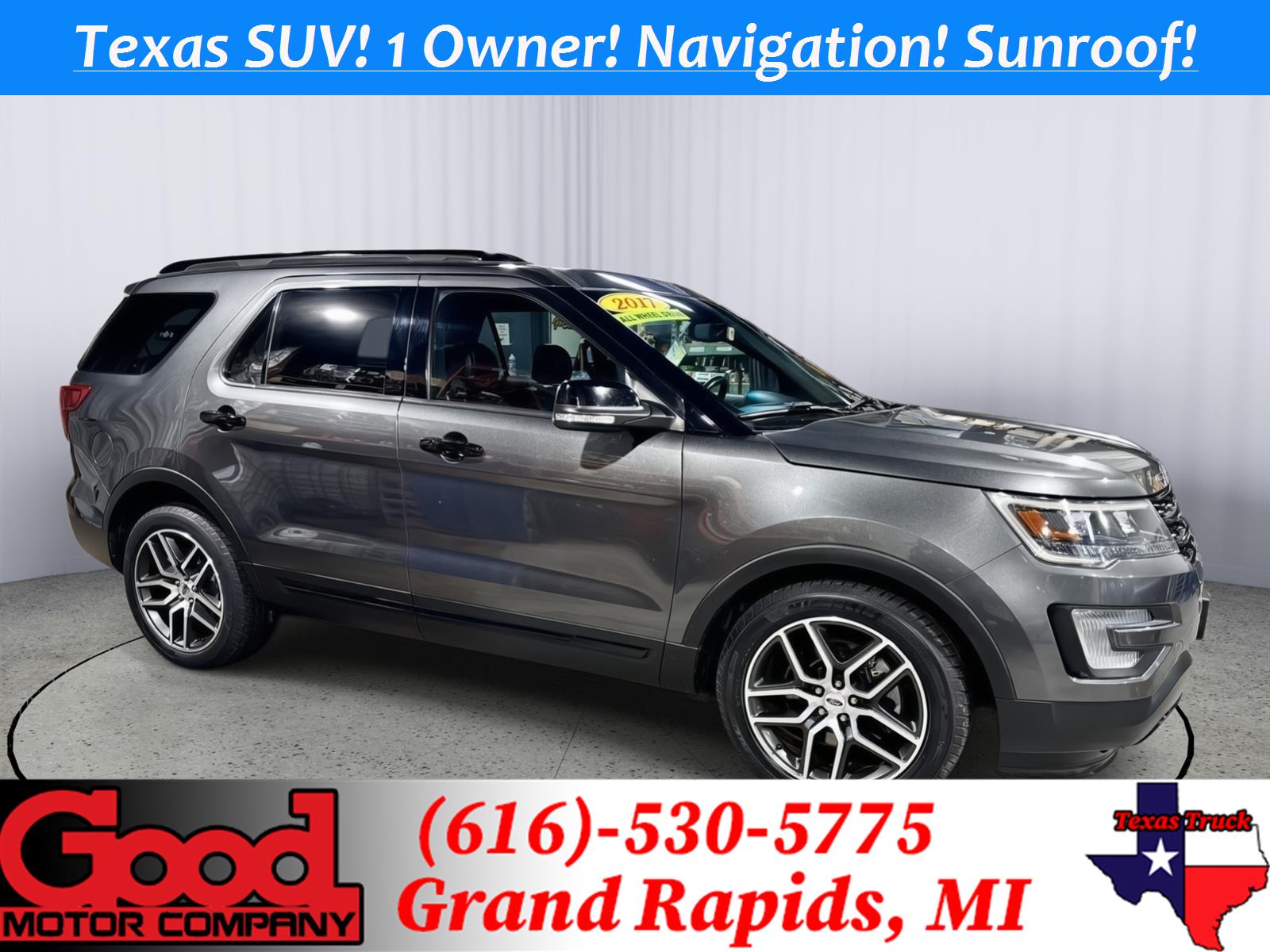 Gray (Magnetic Metallic) 2017 Ford Explorer Sport AWD SUV / Crossover All-Wheel Drive 6-Speed Automatic