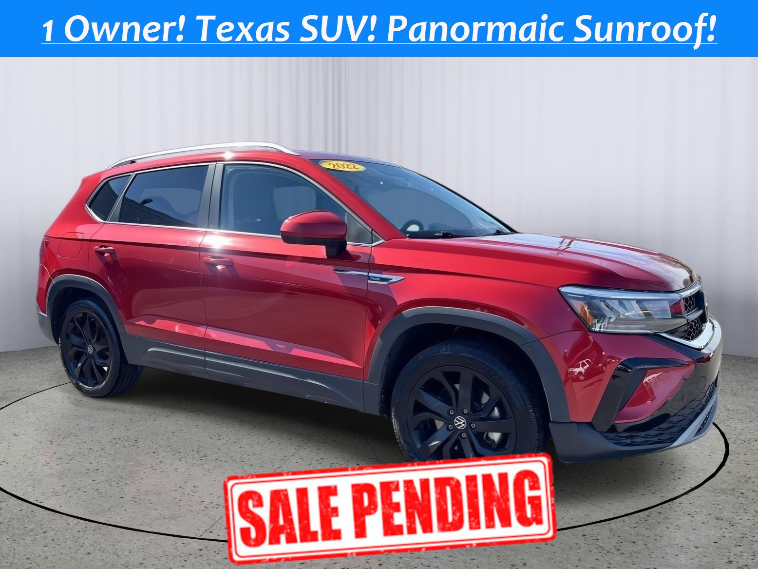 Kings Red Metallic 2022 Volkswagen Taos SE FWD SUV / Crossover Front-Wheel Drive Automatic