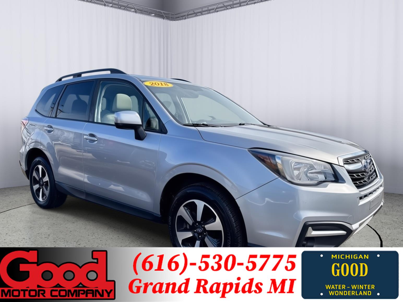 Ice Silver Metallic 2018 Subaru Forester 2.5i Premium SUV / Crossover All-Wheel Drive Continuously Variable Transmission