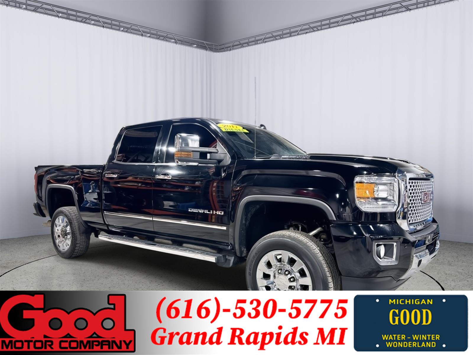 Onyx Black 2017 GMC Sierra 2500HD Denali Crew Cab SB 4WD Pickup Truck Four-Wheel Drive 6-Speed Automatic