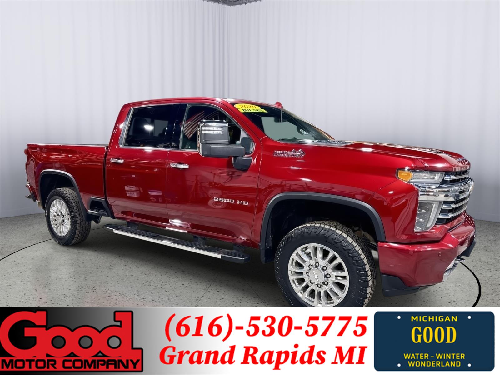 Cajun Red Tintcoat 2020 Chevrolet Silverado 2500HD High Country Crew Cab 4WD Pickup Truck Four-Wheel Drive Automatic