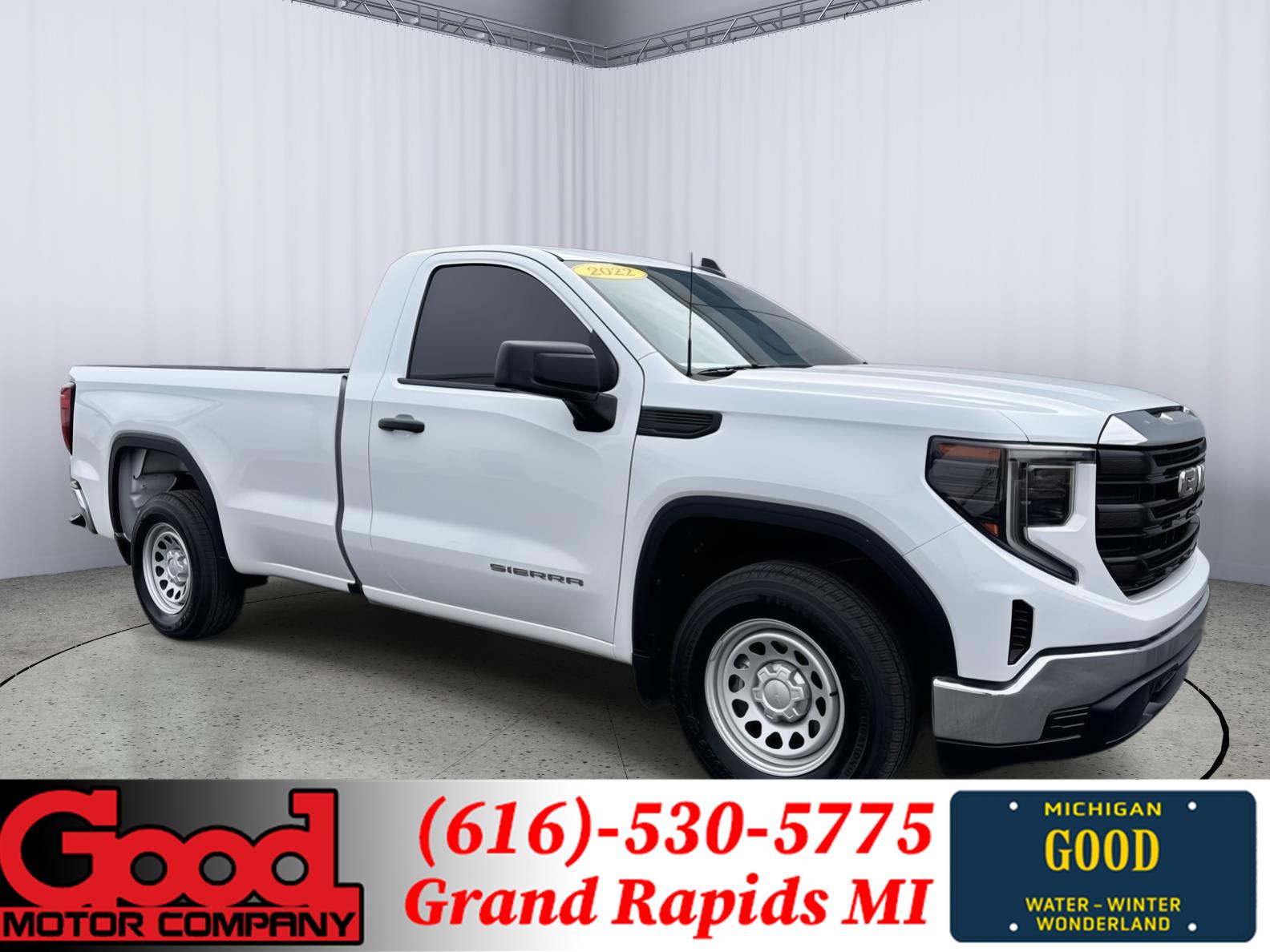 Summit White 2022 GMC Sierra 1500 Pro Regular Cab RWD Pickup Truck 4X2 8-Speed Automatic