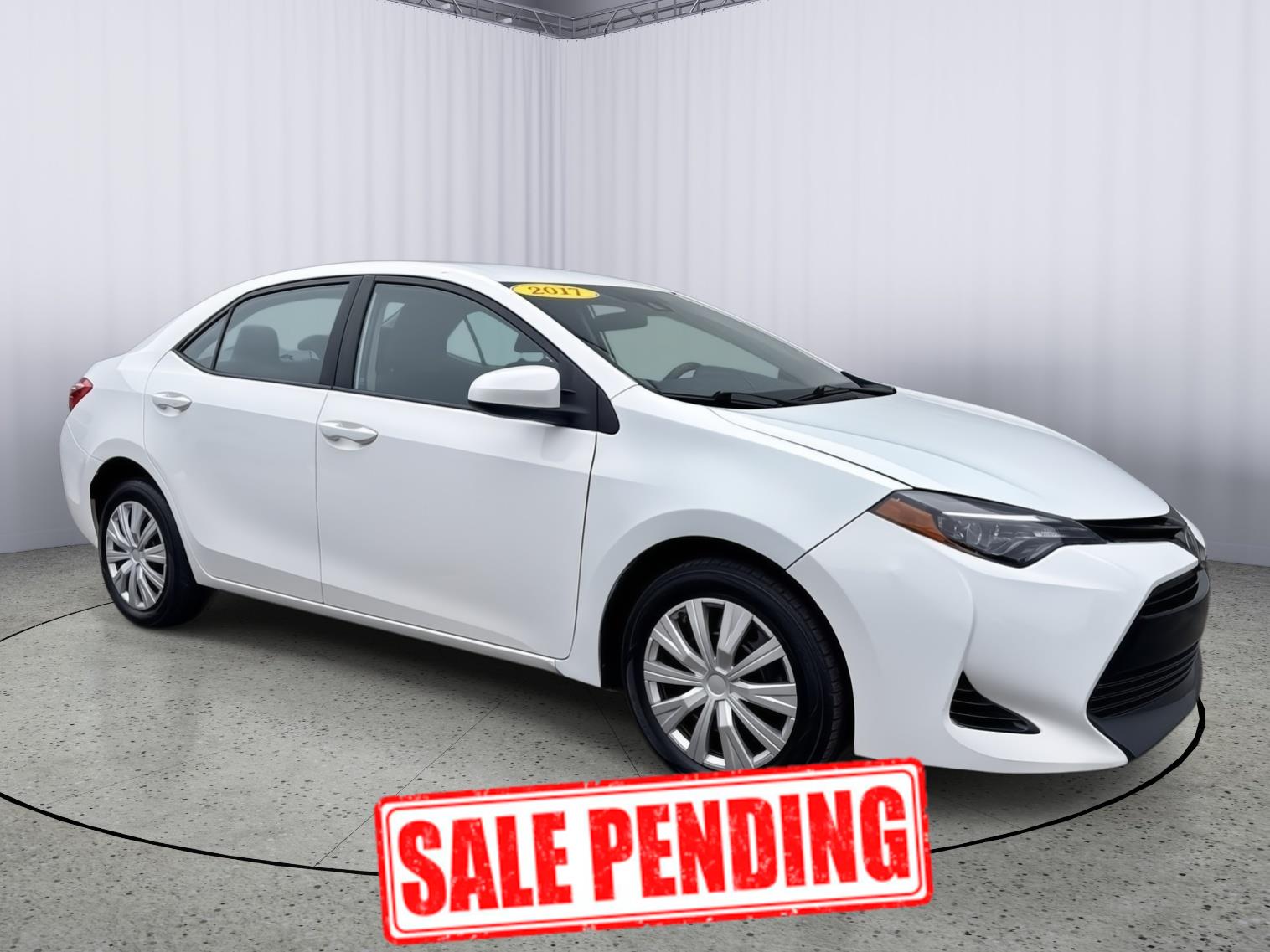 Super White 2017 Toyota Corolla Sedan Front-Wheel Drive Continuously Variable Transmission