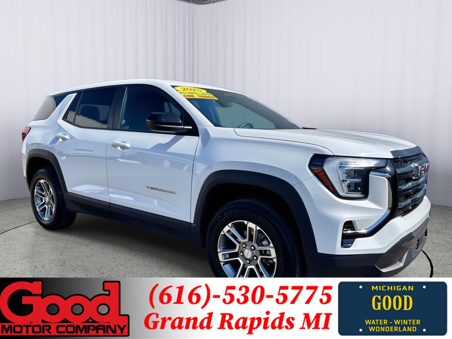 Summit White 2025 GMC Terrain Elevation AWD SUV / Crossover Four-Wheel Drive 8-Speed Automatic Overdrive