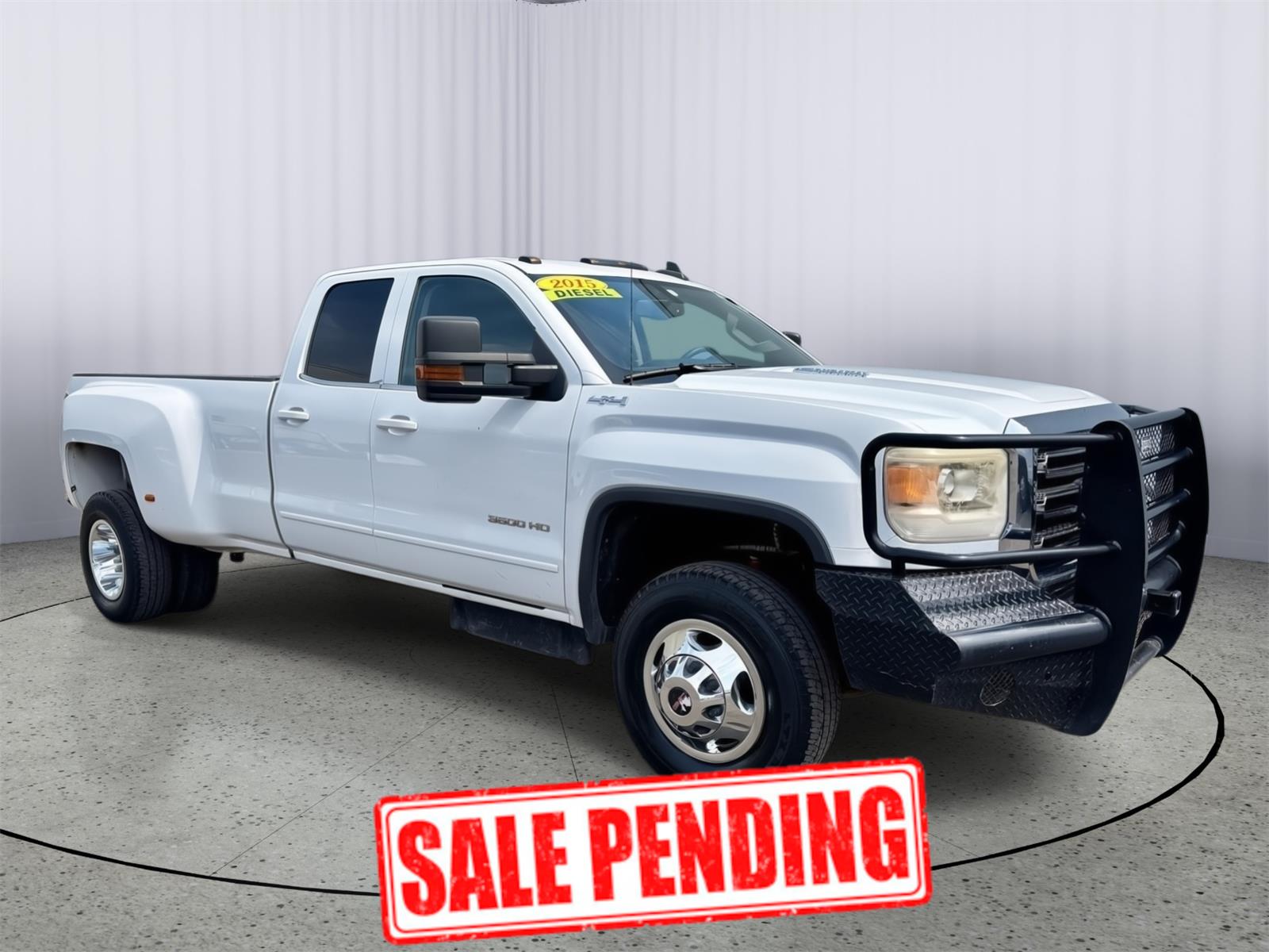 Summit White 2015 GMC Sierra 3500HD Pickup Truck Four-Wheel Drive 6-Speed Automatic