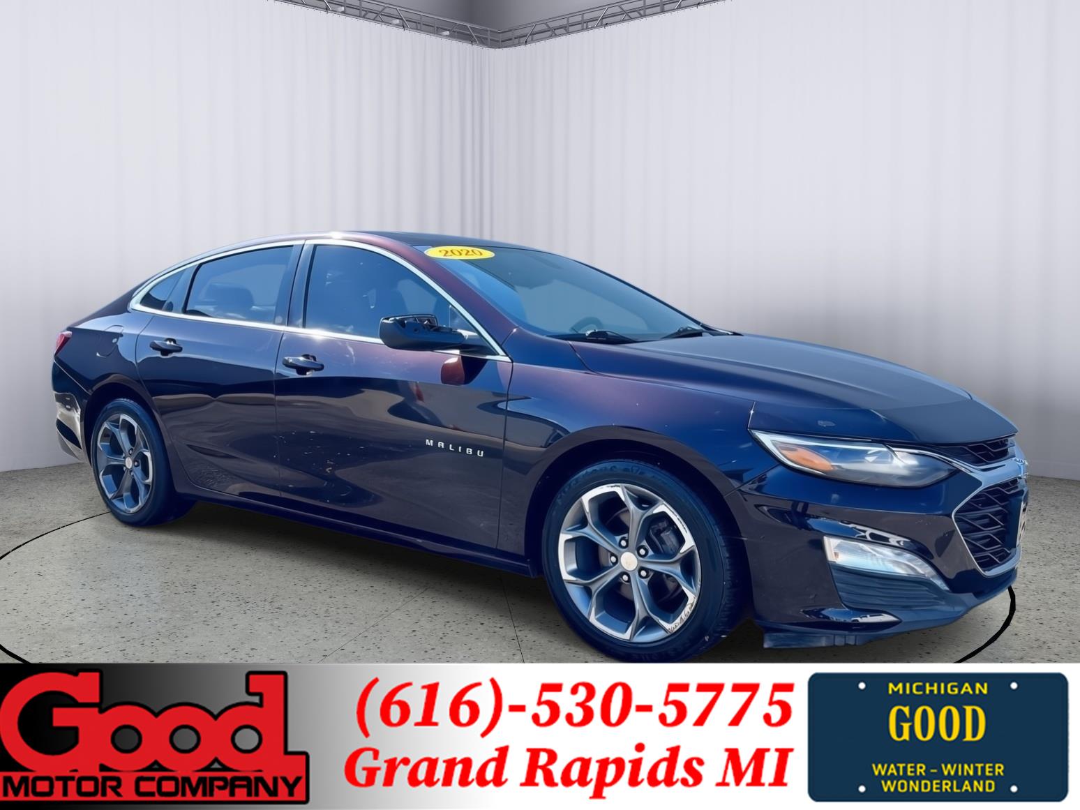 Black Cherry Metallic 2020 Chevrolet Malibu Sedan Front-Wheel Drive Continuously Variable Transmission