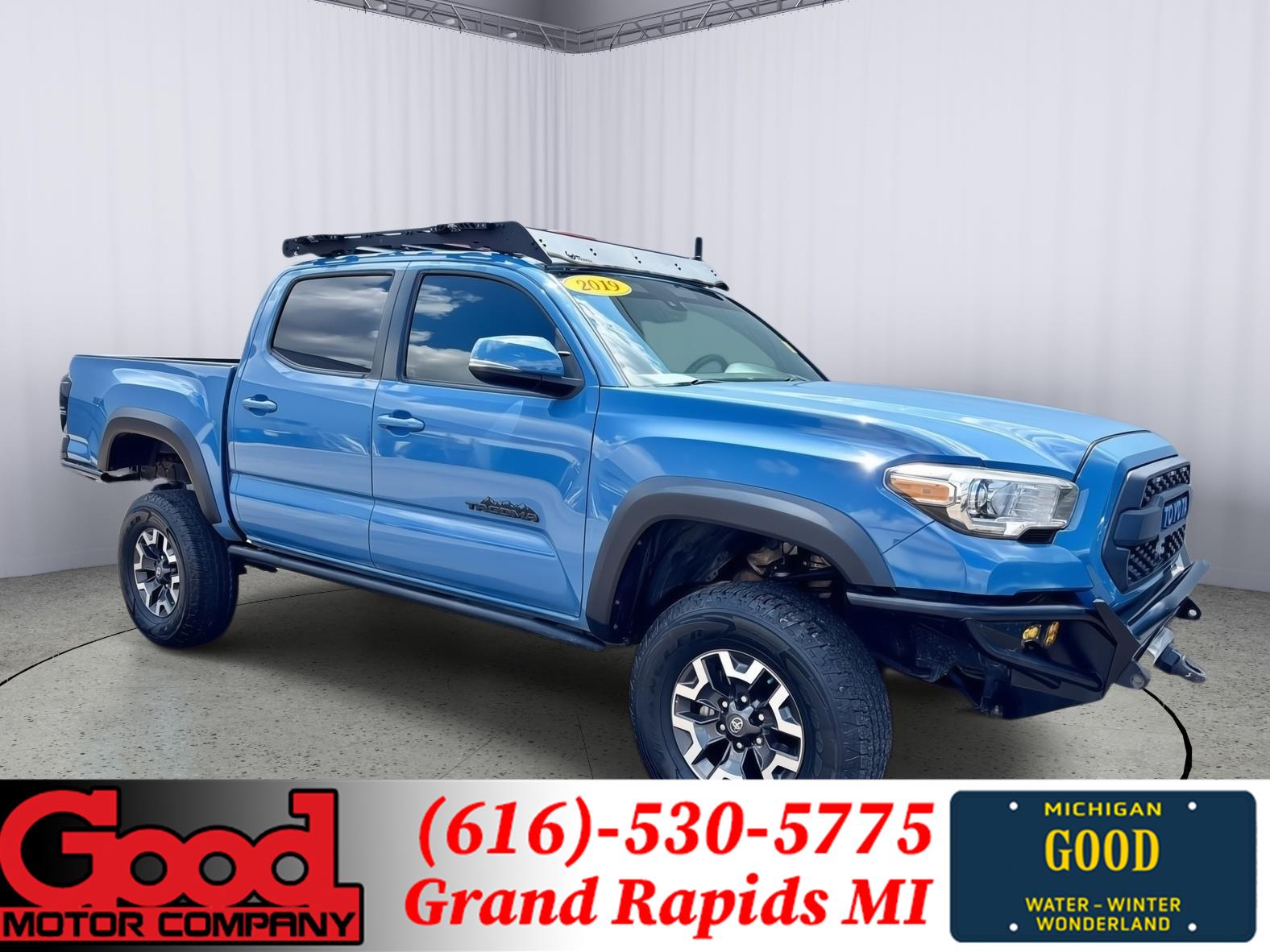 Cavalry Blue 2019 Toyota Tacoma Pickup Truck Four-Wheel Drive Automatic