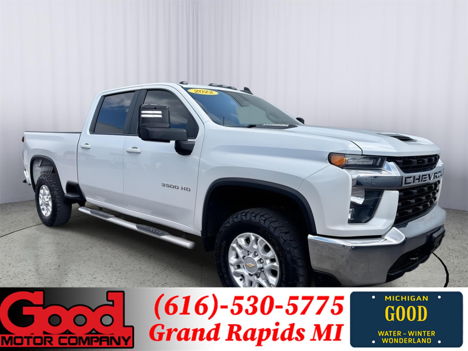 White (Iridescent Pearl Tricoat) 2022 Chevrolet Silverado 3500HD Pickup Truck Four-Wheel Drive Automatic