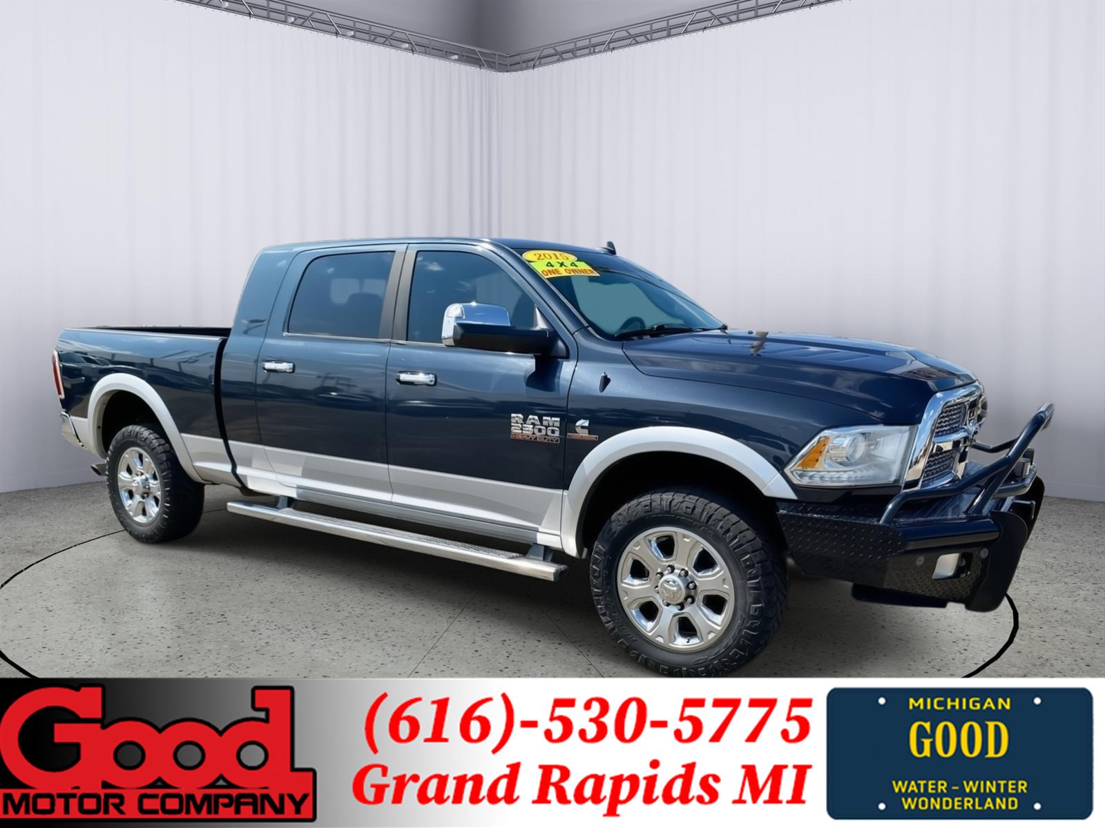 Gray (Maximum Steel Metallic Clearcoat) 2015 RAM 2500 Pickup Truck Four-Wheel Drive 6-Speed Automatic