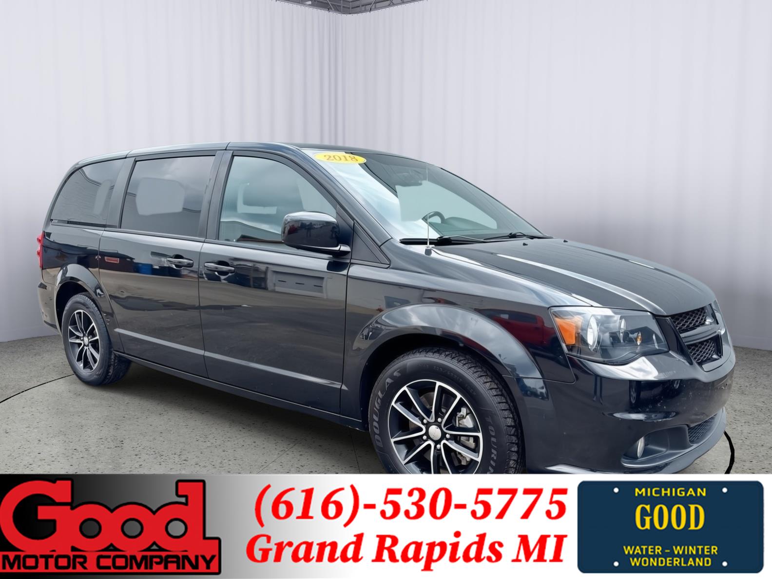 Black Onyx Crystal Pearlcoat 2018 Dodge Grand Caravan Minivan Front-Wheel Drive 6-Speed Automatic