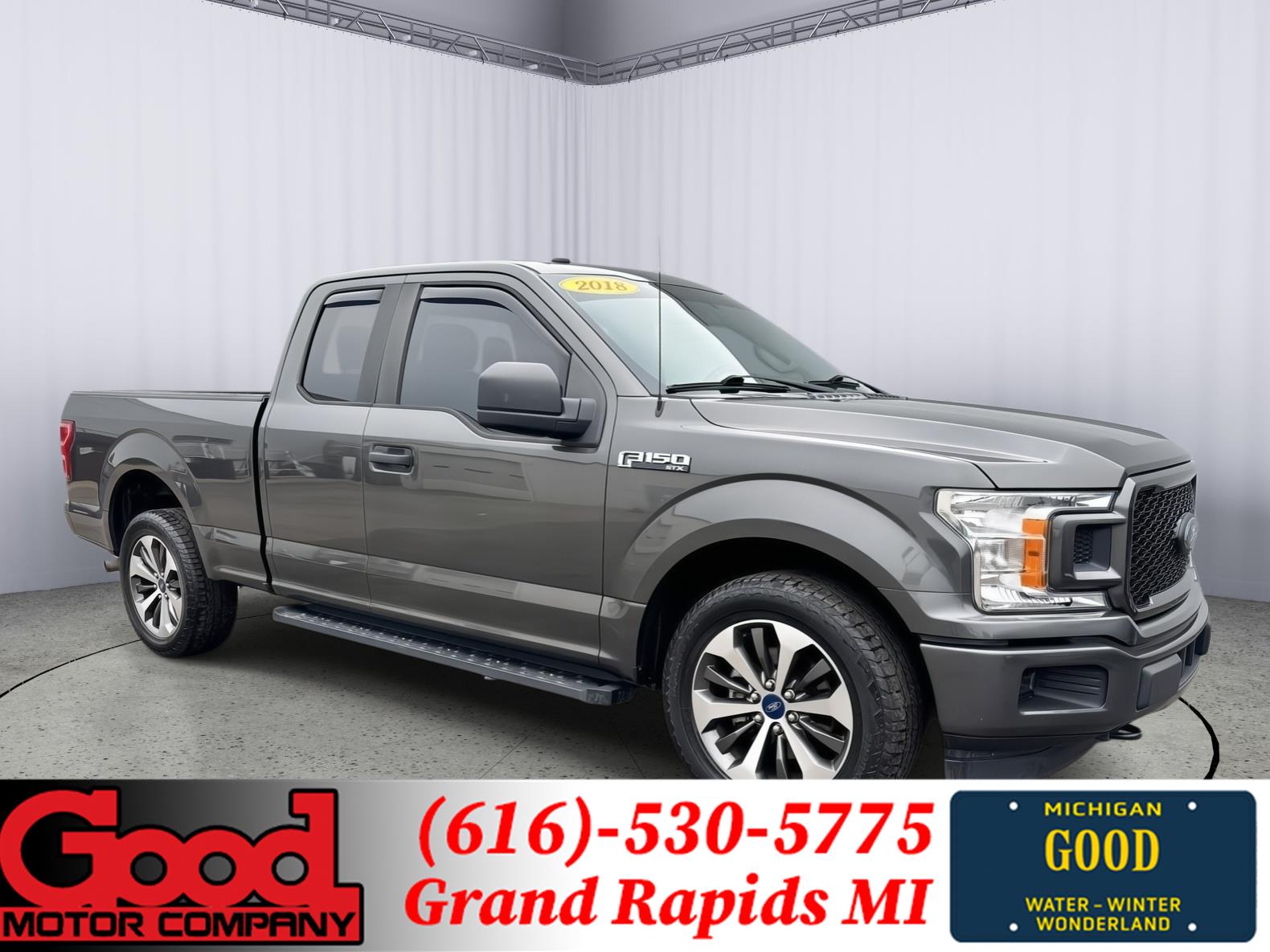Gray (Magnetic Metallic) 2018 Ford F-150 Pickup Truck Four-Wheel Drive 6-Speed Automatic