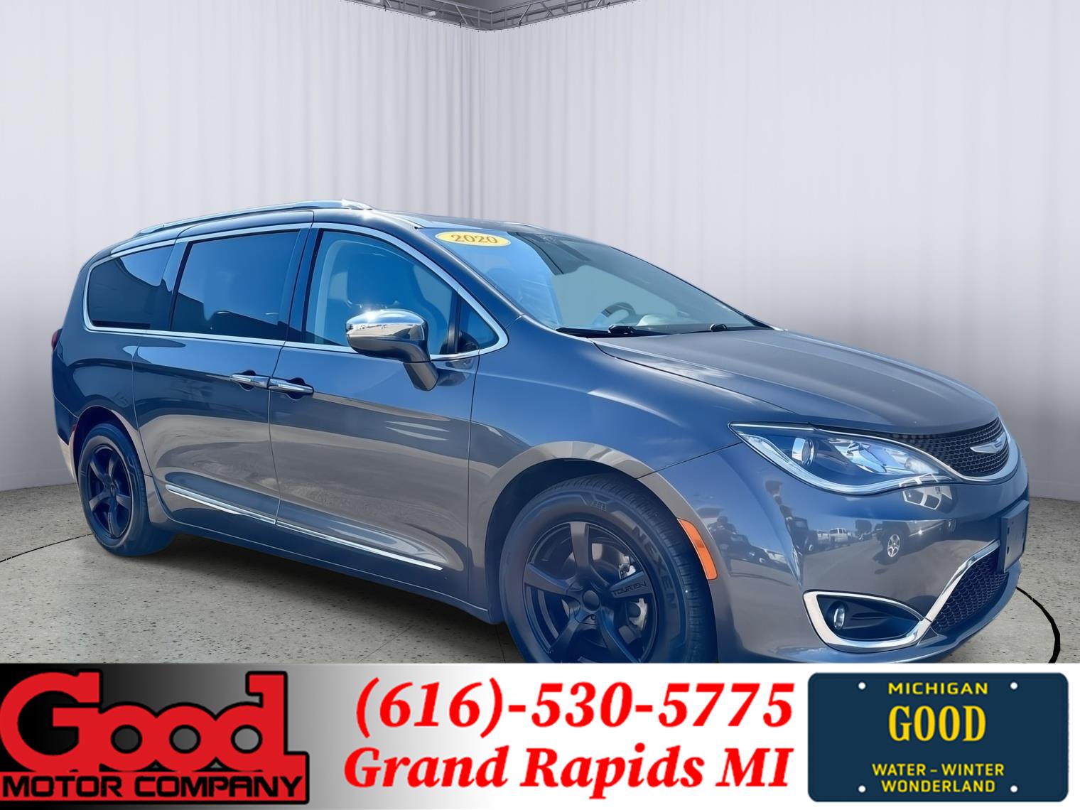 Gray (Granite Crystal Metallic Clearcoat) 2020 Chrysler Pacifica Minivan Front-Wheel Drive 9-Speed Automatic