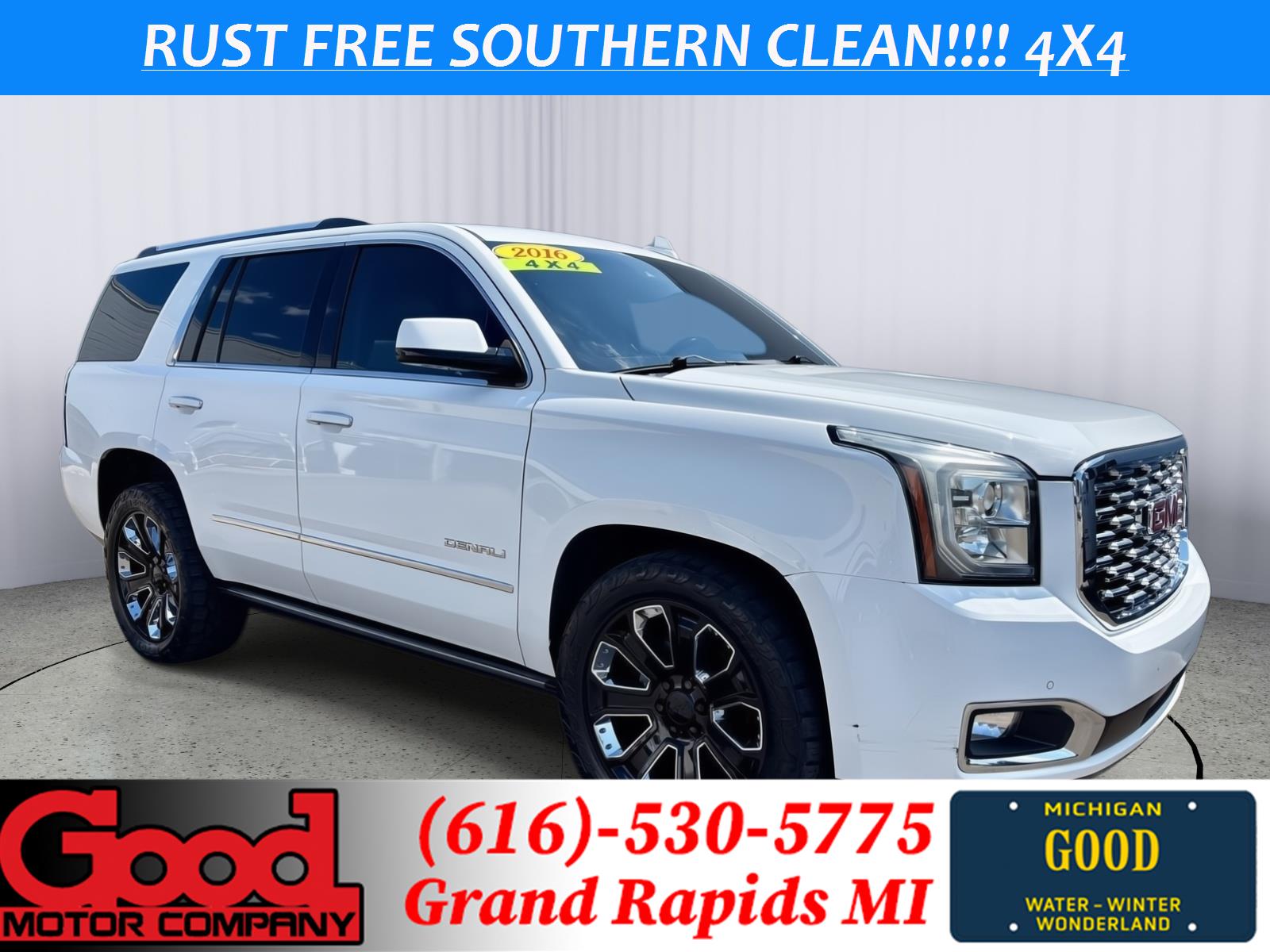 Summit White 2016 GMC Yukon SUV / Crossover Four-Wheel Drive 8-Speed Automatic