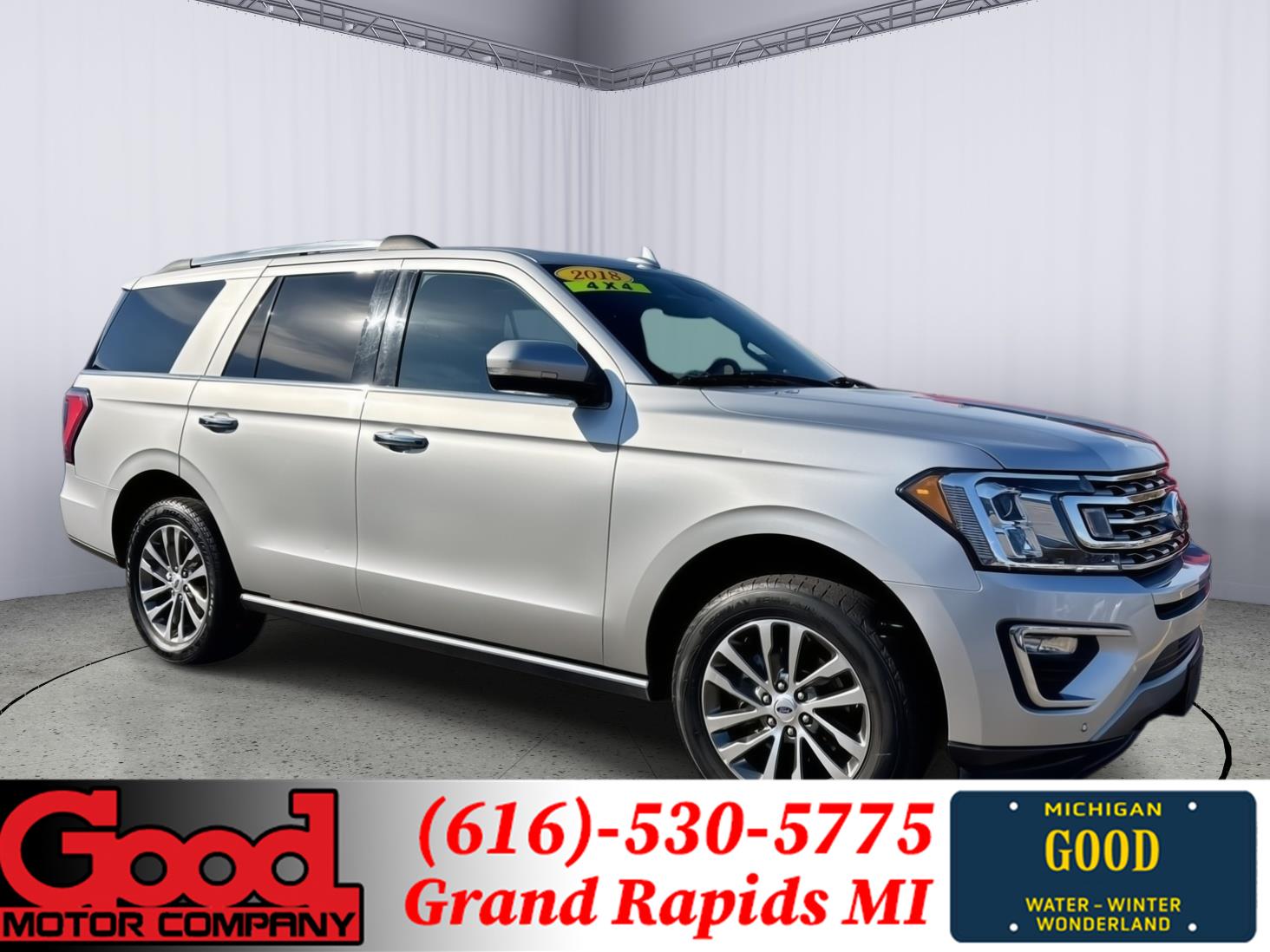 Ingot Silver Metallic 2018 Ford Expedition SUV / Crossover Four-Wheel Drive Automatic