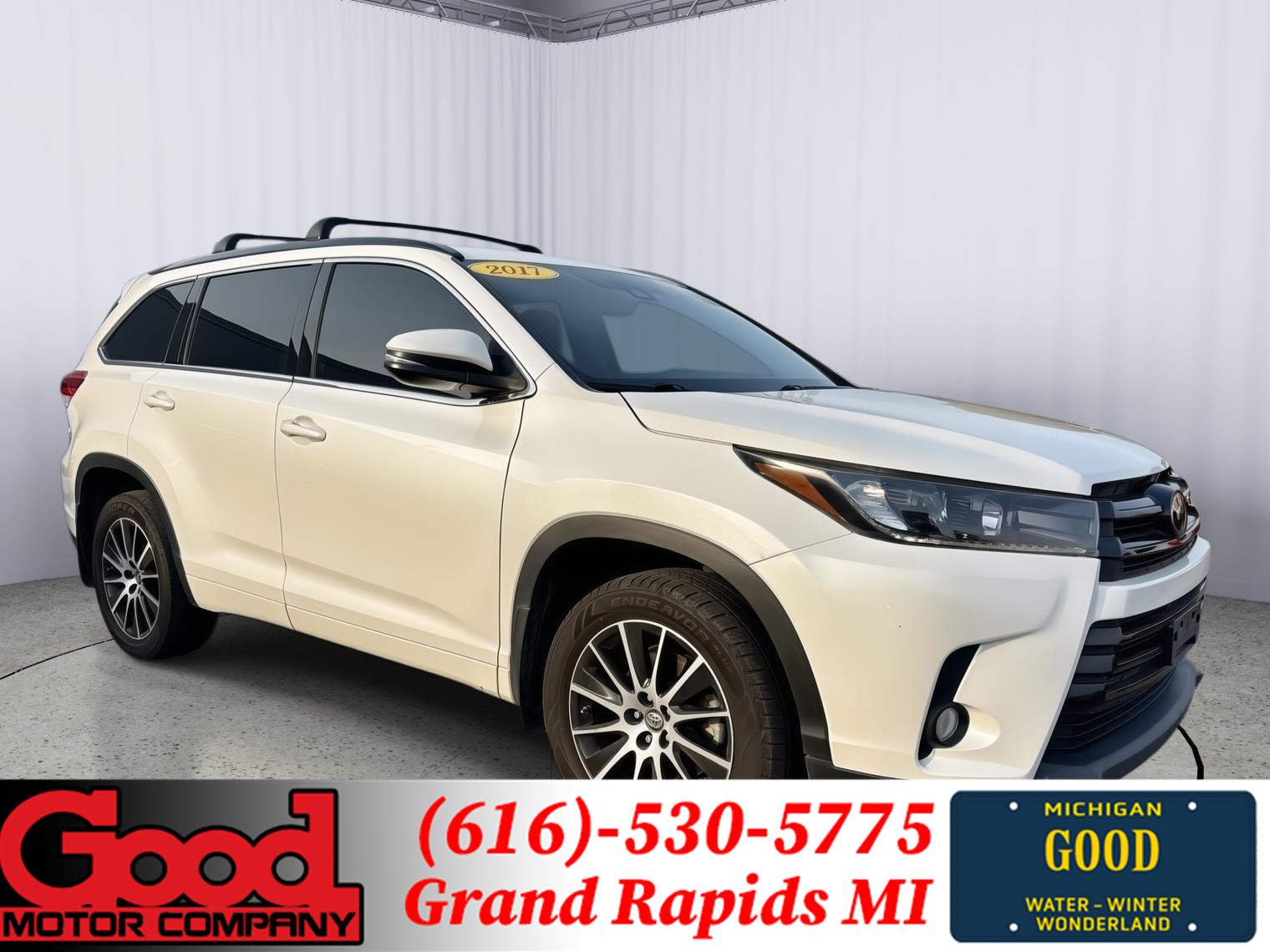 White (Blizzard Pearl) 2017 Toyota Highlander SUV / Crossover All-Wheel Drive Automatic