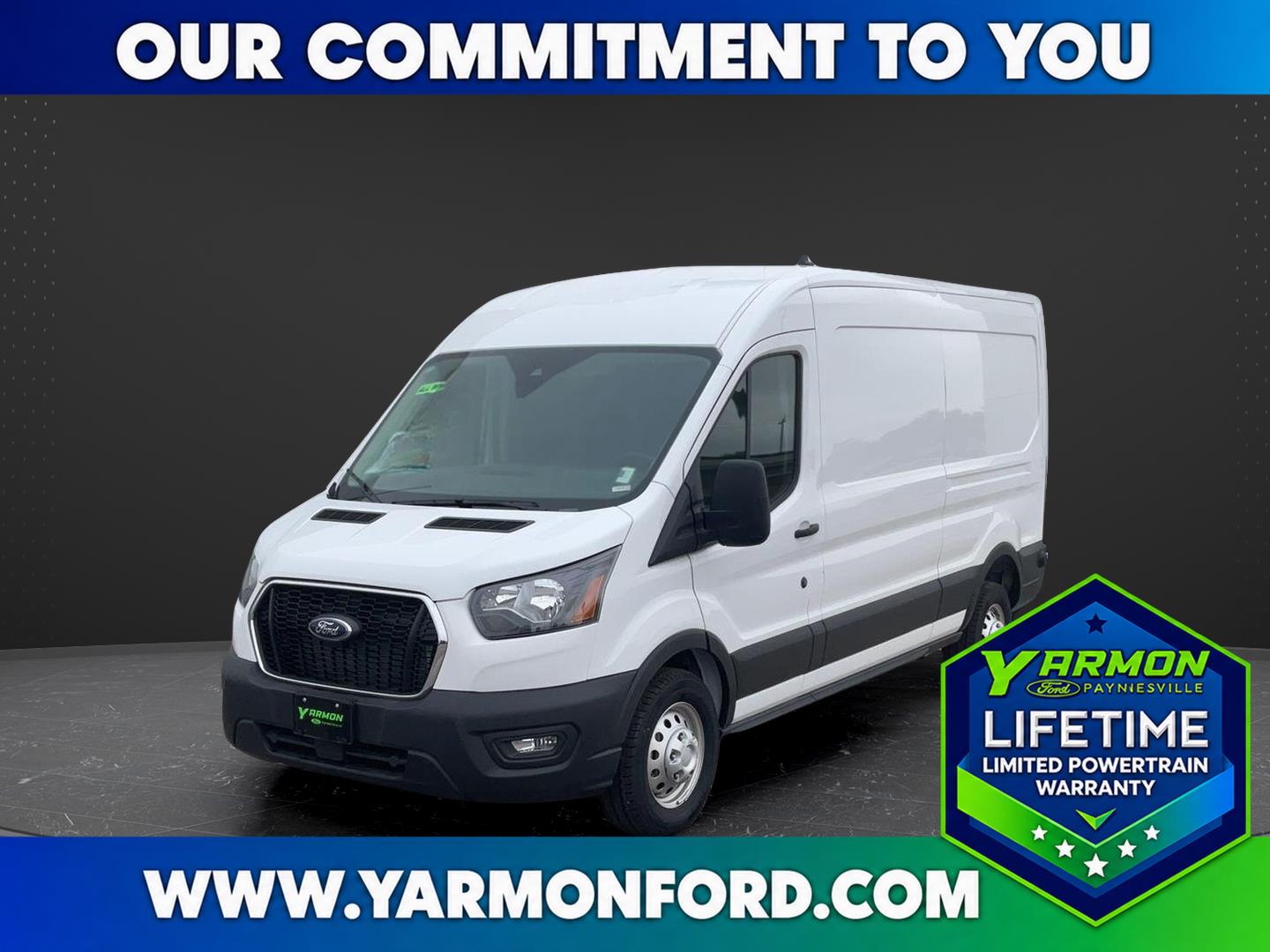 Oxford White 2024 Ford Transit Cargo Van All-Wheel Drive Automatic