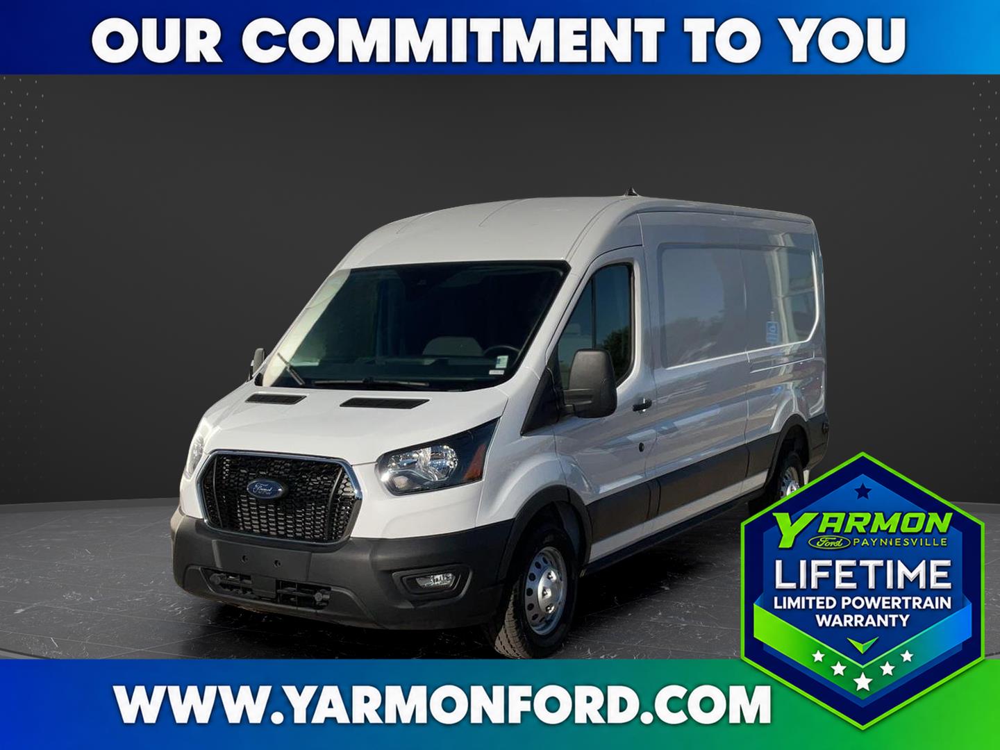 Oxford White 2024 Ford Transit Cargo Van Rear-Wheel Drive Automatic