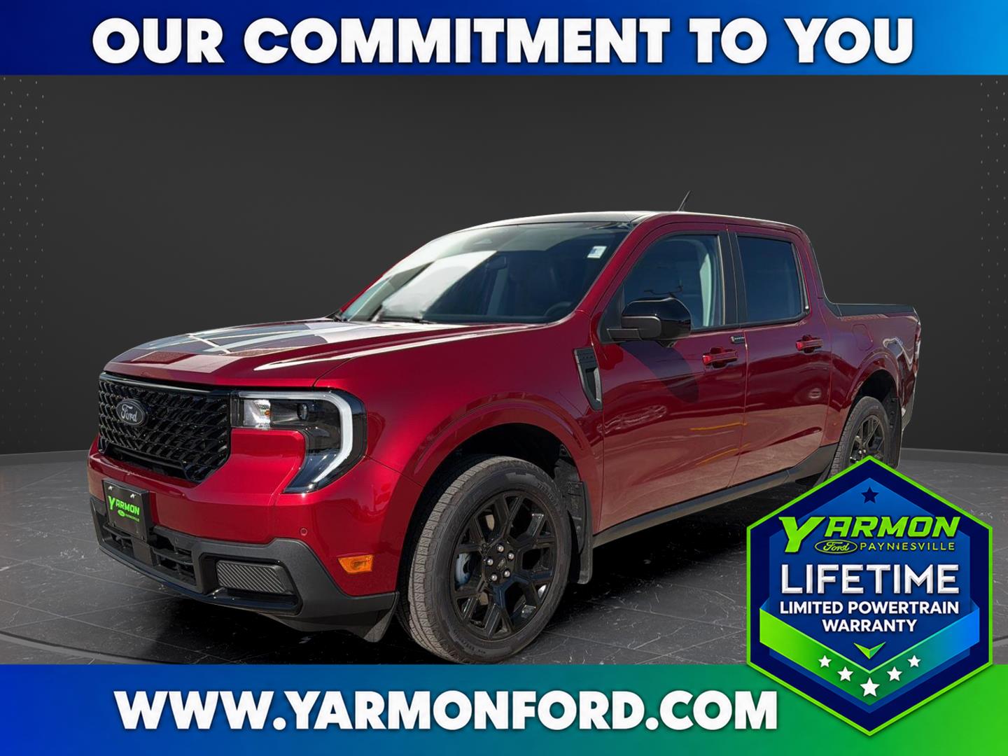 Ruby Red Metallic Tinted Clearcoat 2026 Ford Maverick Pickup Truck All-Wheel Drive Automatic