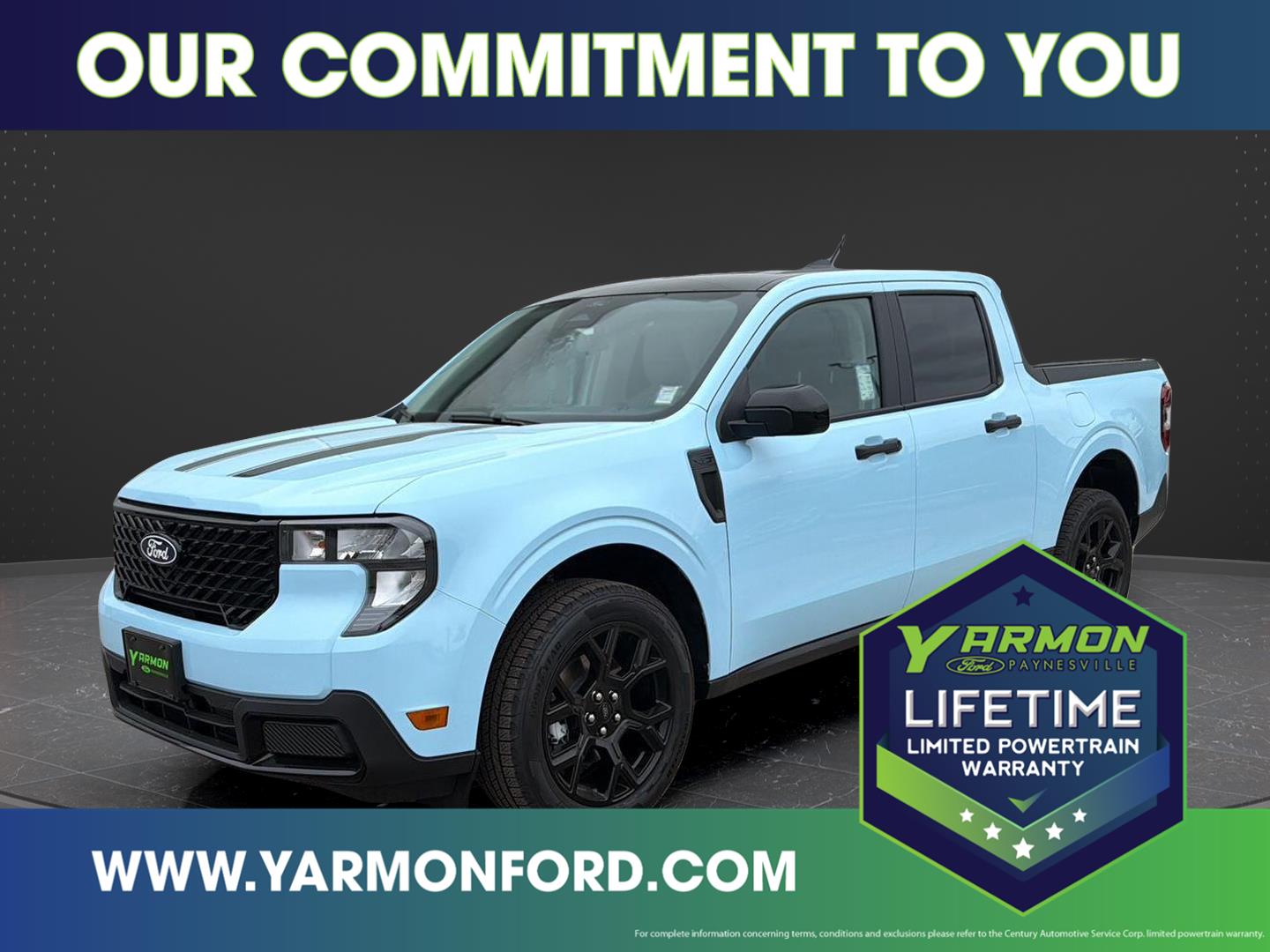 Light Blue 2026 Ford Maverick Pickup Truck All-Wheel Drive Automatic